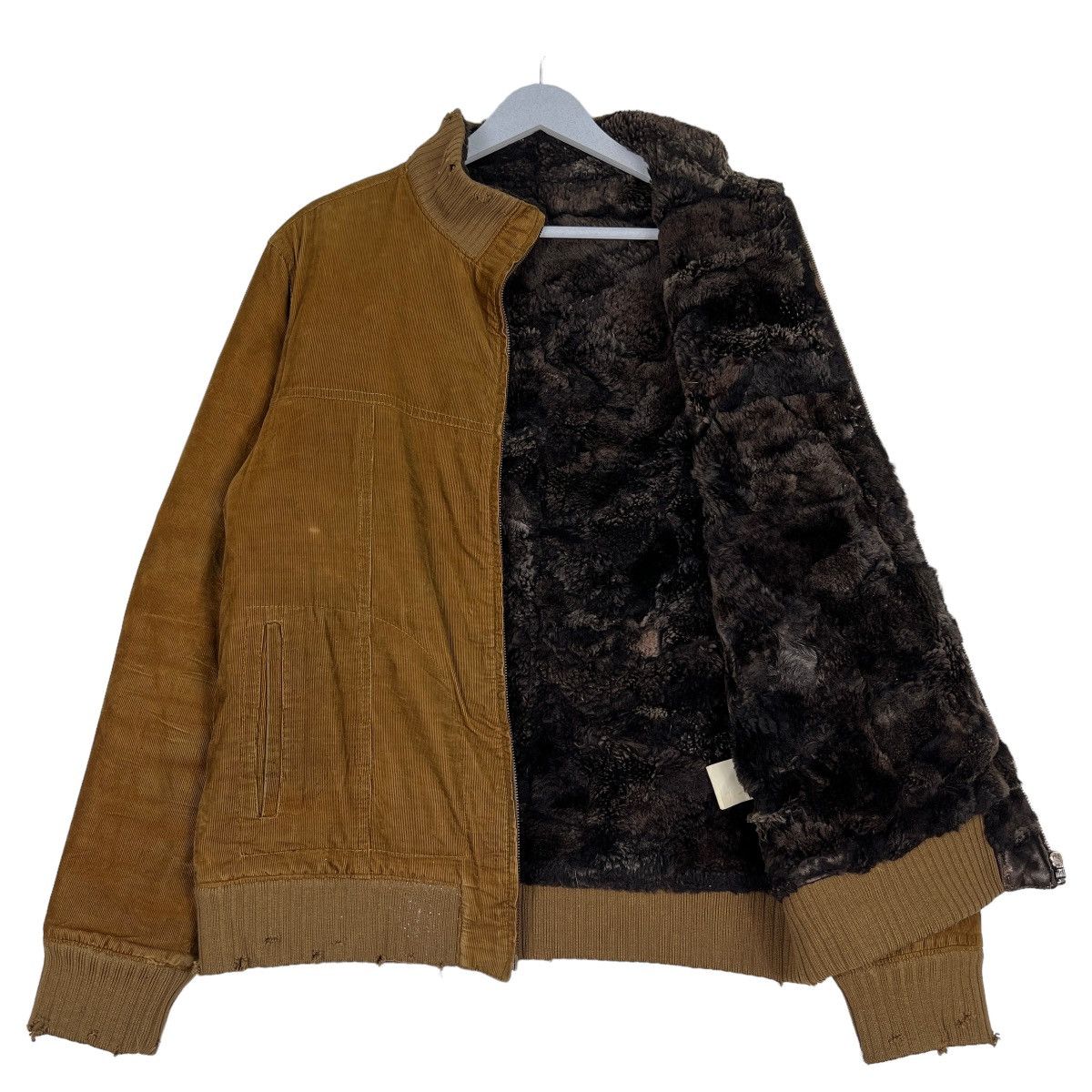 Japanese Brand 🔥 INCERTUS CORDUROY FAUX FUR LINING BOMBER JACKET Size US M / EU 48-50 / 2 - 9 Thumbnail