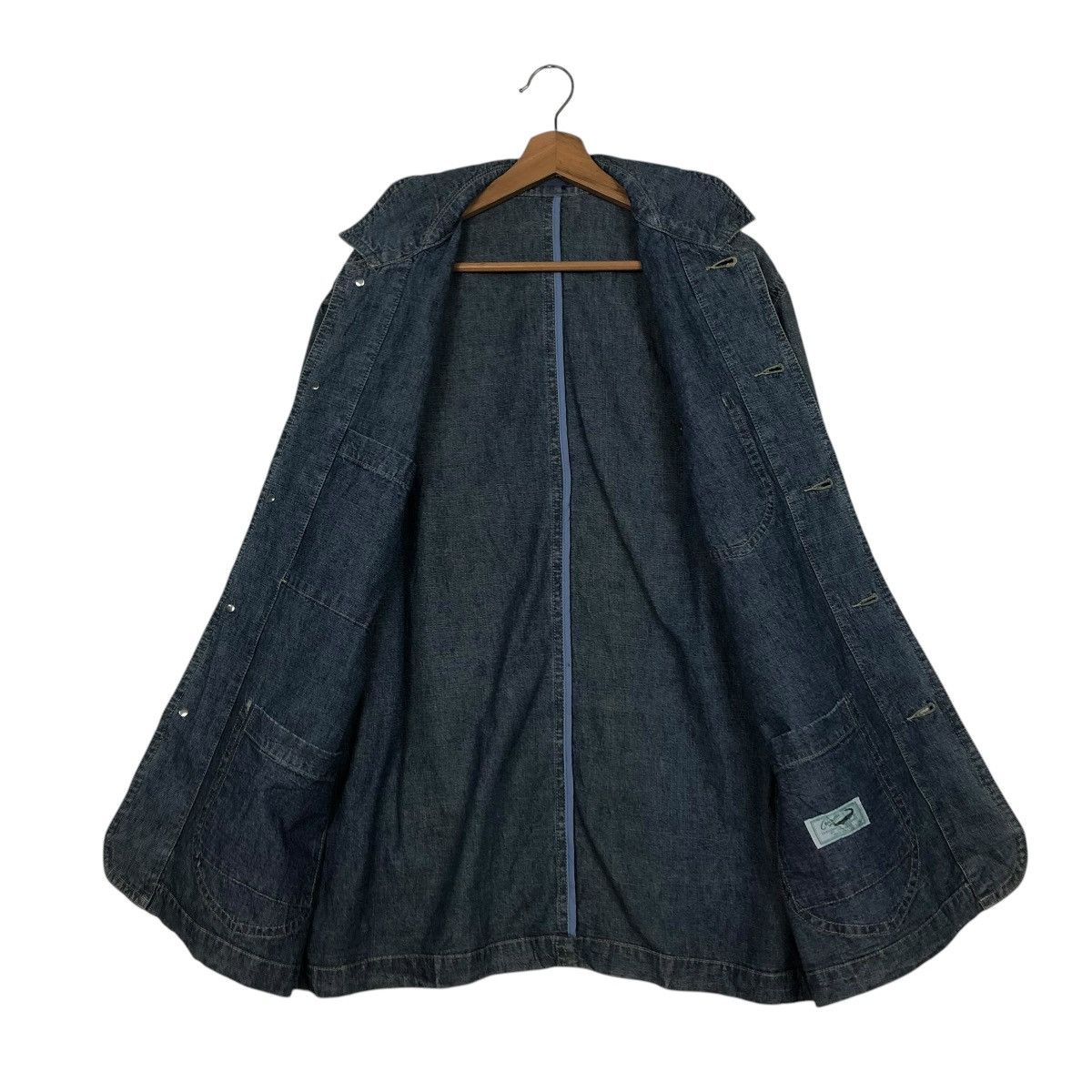 Japanese Brand 🔥VINTAGE CHORE WORK JACKET DENIM CROCODILE ISSEY MIYAKE Size US L / EU 52-54 / 3 - 15 Thumbnail