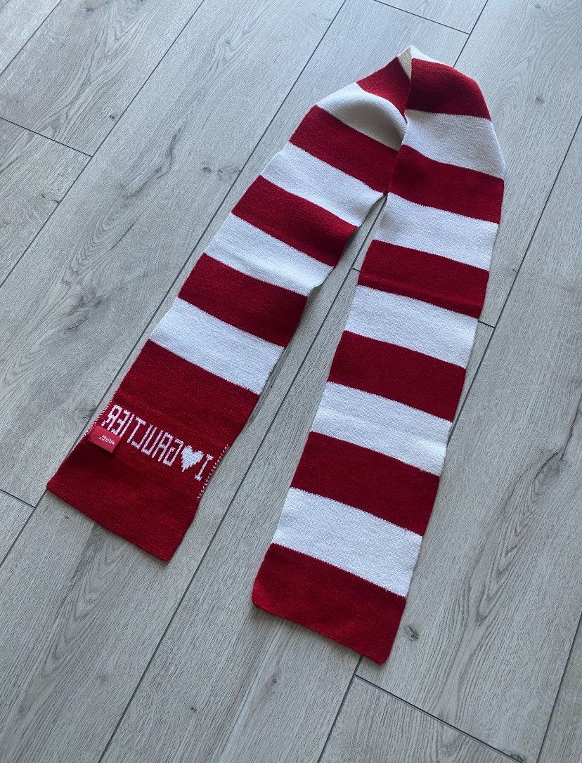 Jean Paul Gaultier Vintage JPG I ❤️ Gaultier Striped Scarf Y2K Os Size ONE SIZE - 4 Thumbnail