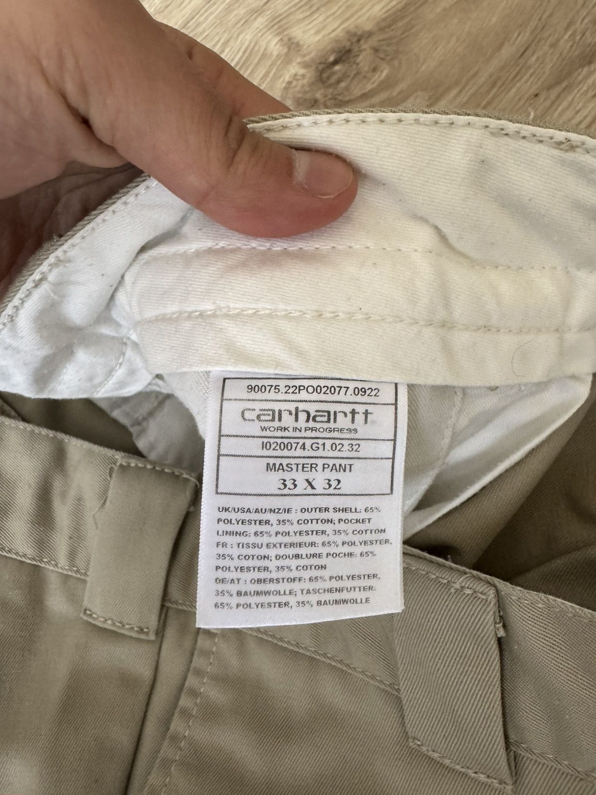 Carhartt Vintage Carhartt WIP Chino Master Pants Size US 33 - 7 Thumbnail