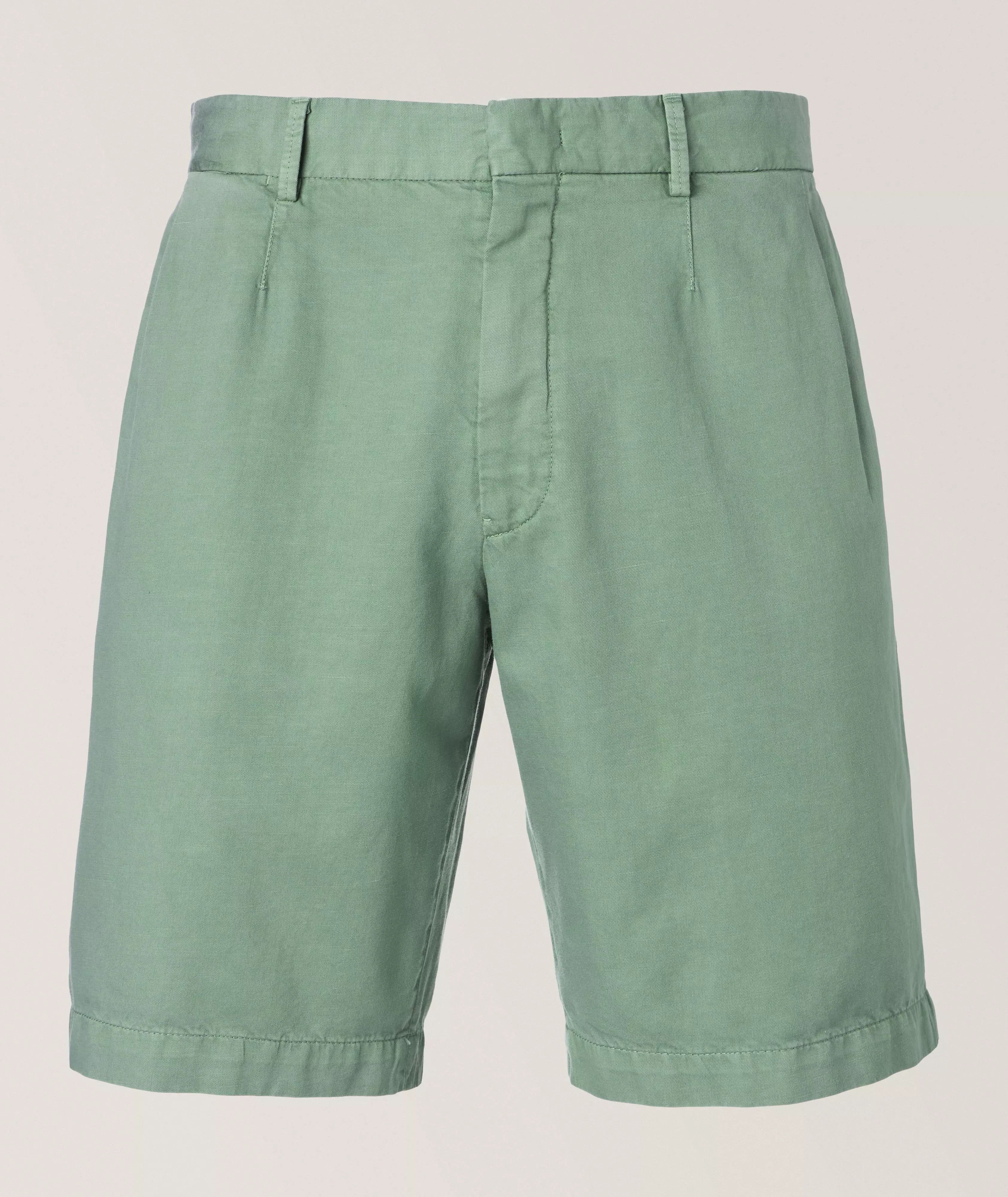 Ermenegildo Zegna o1s1rm0325 RUDI37A7 Short in Mint Green Size US 36 / EU 52 - 1 Thumbnail