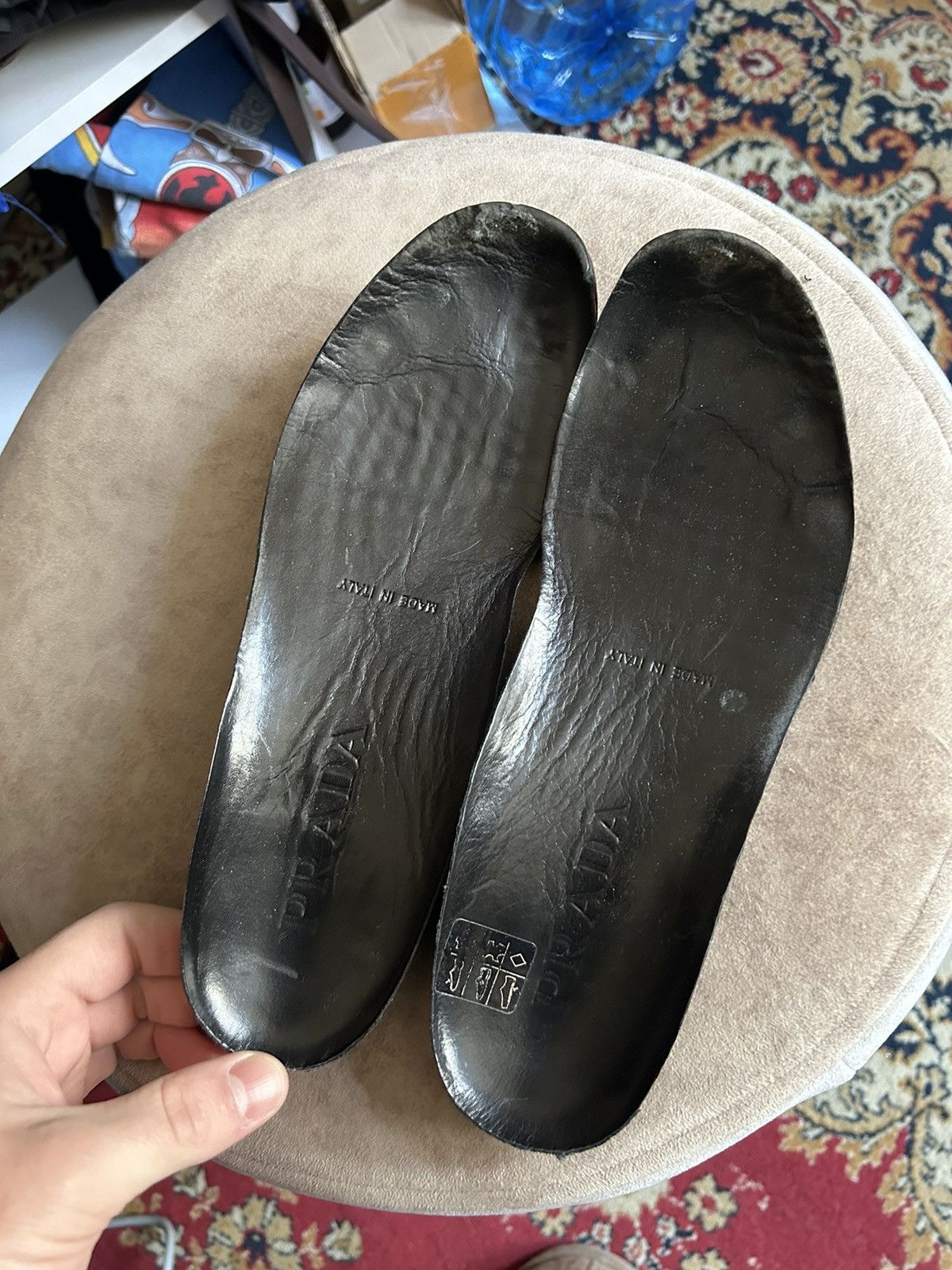 Prada Prada leather Archive Black LowTop Shoes Tech Minimal Style Size US 8.5 / IT 38.5 - 12 Thumbnail