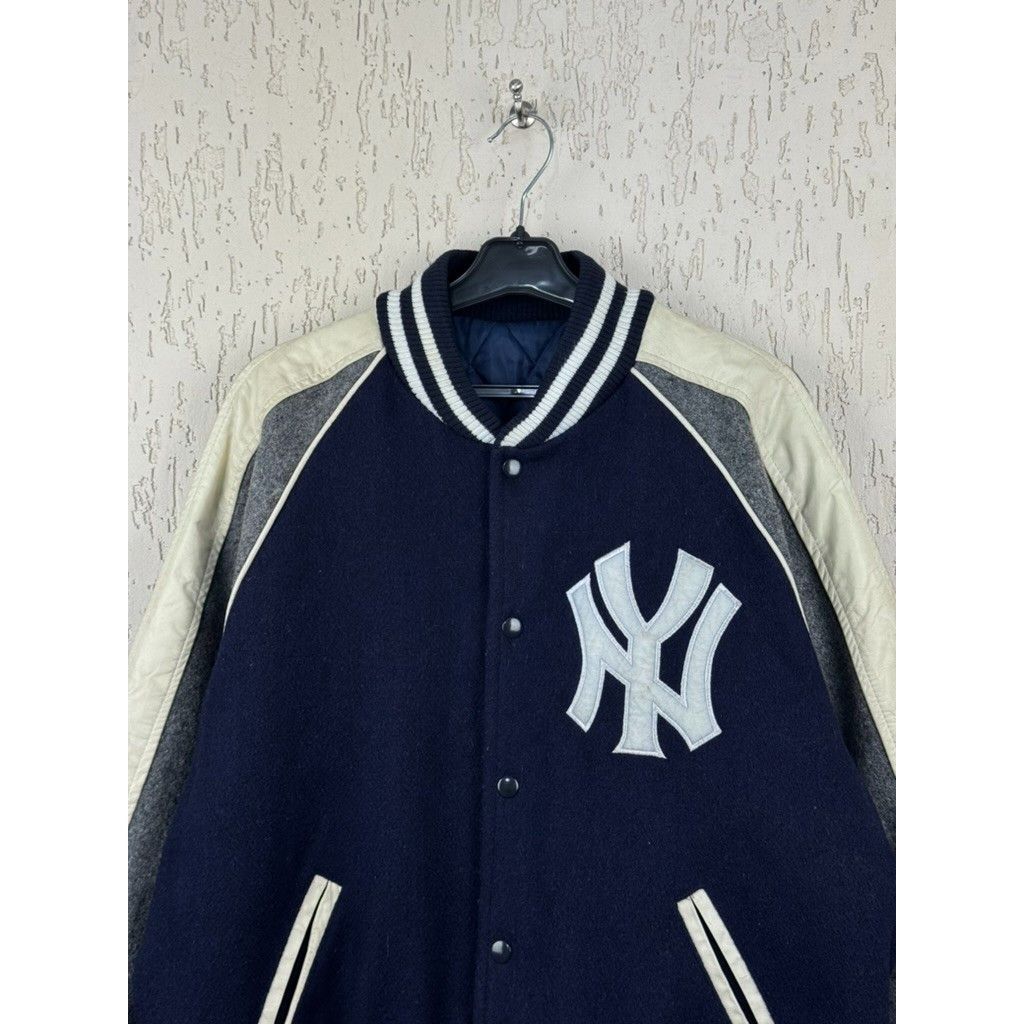 New York Yankees Vintage University Varsity Wool Bomber Jacket New York Yanke Size US M / EU 48-50 / 2 - 2 Thumbnail