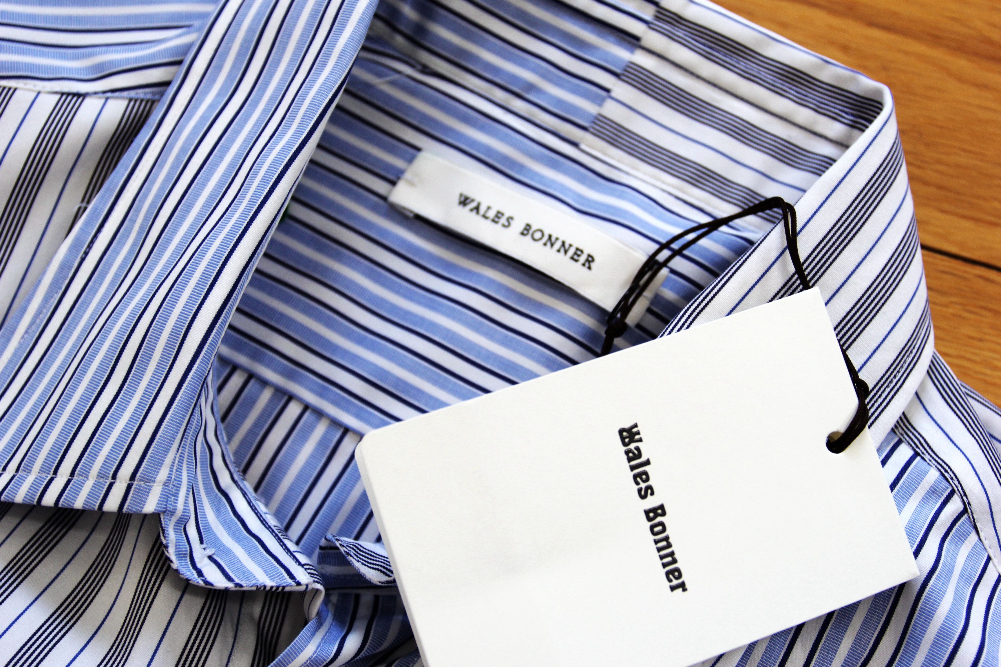 Wales Bonner BNWT AW24 WALES BONNER STRIPED SHIRTING MAJESTY SHIRT 46 Size US S / EU 44-46 / 1 - 9 Thumbnail
