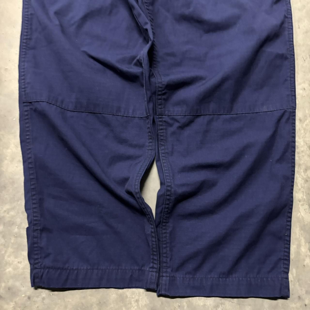 Japanese Brand × Vintage Crazy Vintage Y2K/2000s Baggy Blue Skater Cargo Pants! Size US 36 / EU 52 - 6 Thumbnail