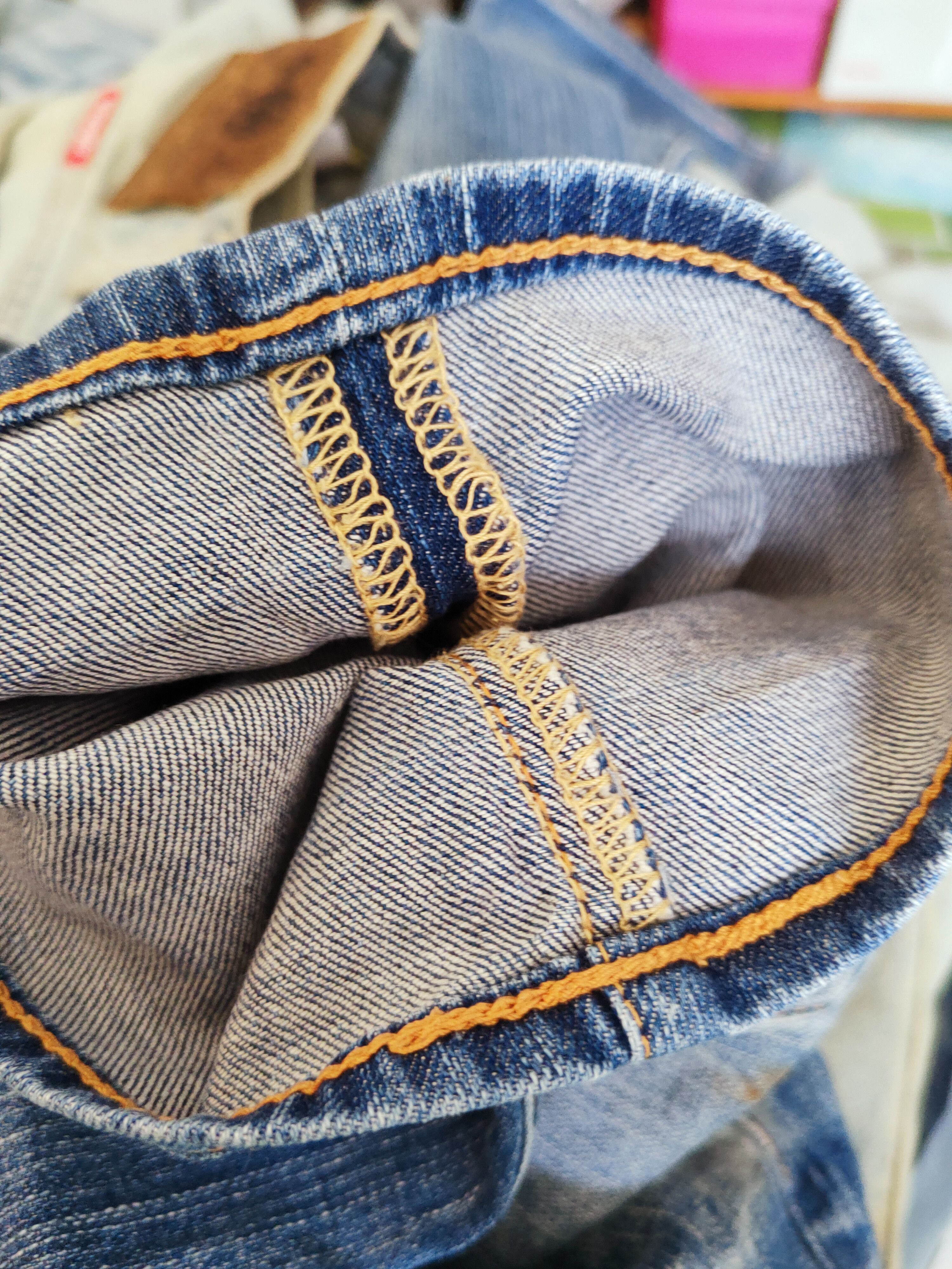 Japanese Brand Uniqlo Blue Faded Distressed Ripped Jeans #S2774 Size US 34 / EU 50 - 12 Thumbnail
