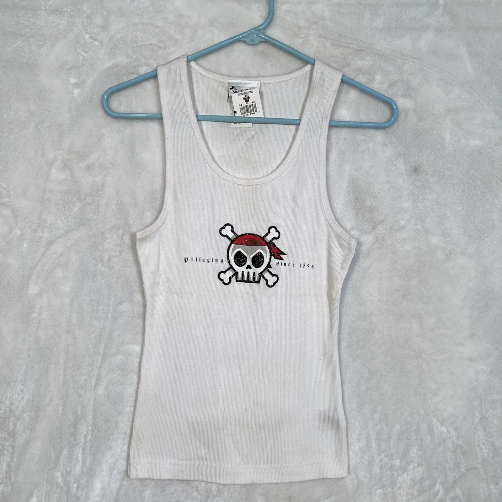 Disney Walt Disney World White tank top Pirates of the Caribbean Size US XL / EU 56 / 4 - 1 Thumbnail