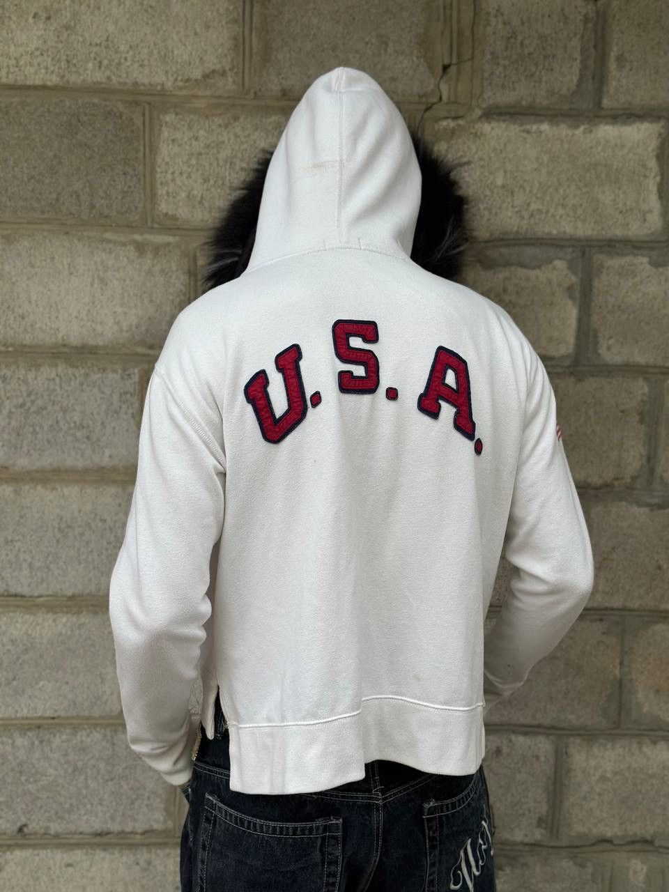 Polo Ralph Lauren VTG Polo Ralph Lauren Zip Hoodie Fur Custom Hand Made Size M Size US M / EU 48-50 / 2 - 6 Thumbnail