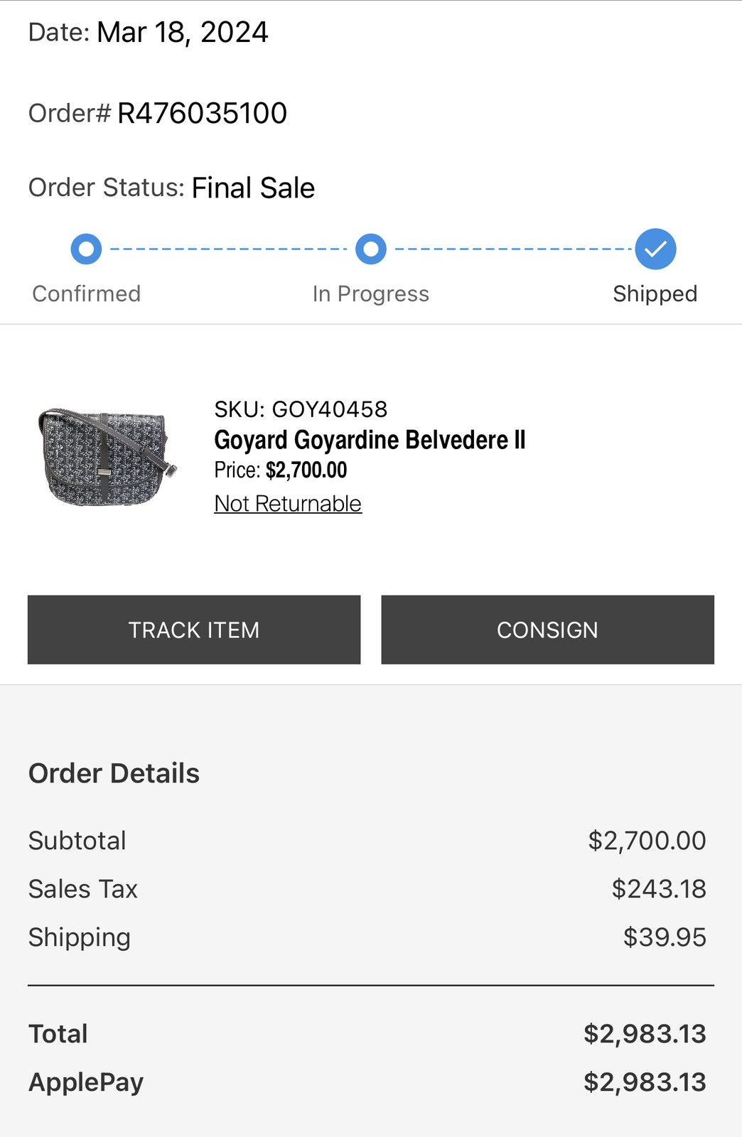 Goyard Goyard Belvedere PM II Messenger Bag Size ONE SIZE - 20 Thumbnail