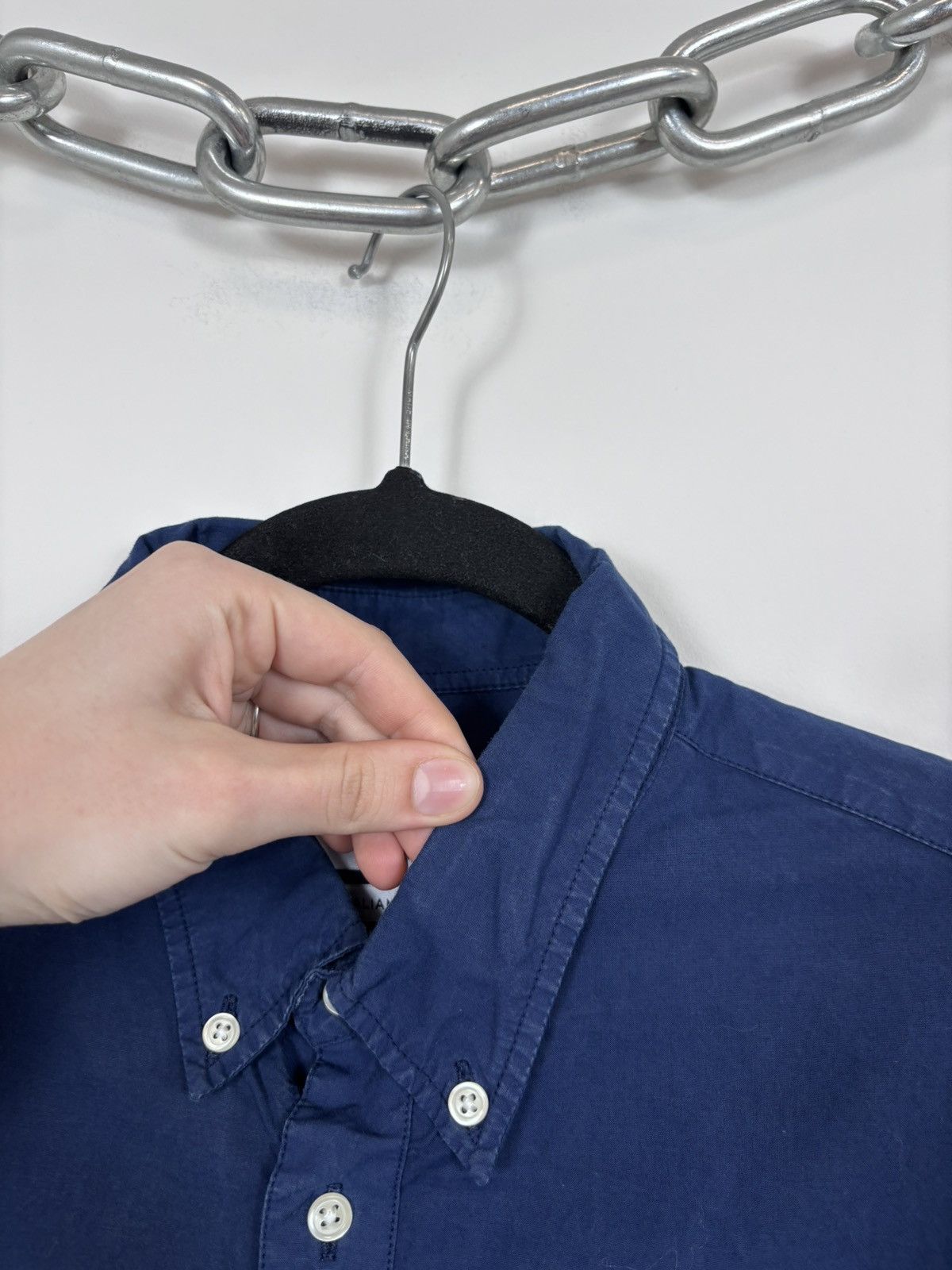 NN07 NN07 No Nationality New Derek Men’s Blue Long Sleeve Shirt Size US M / EU 48-50 / 2 - 6 Thumbnail