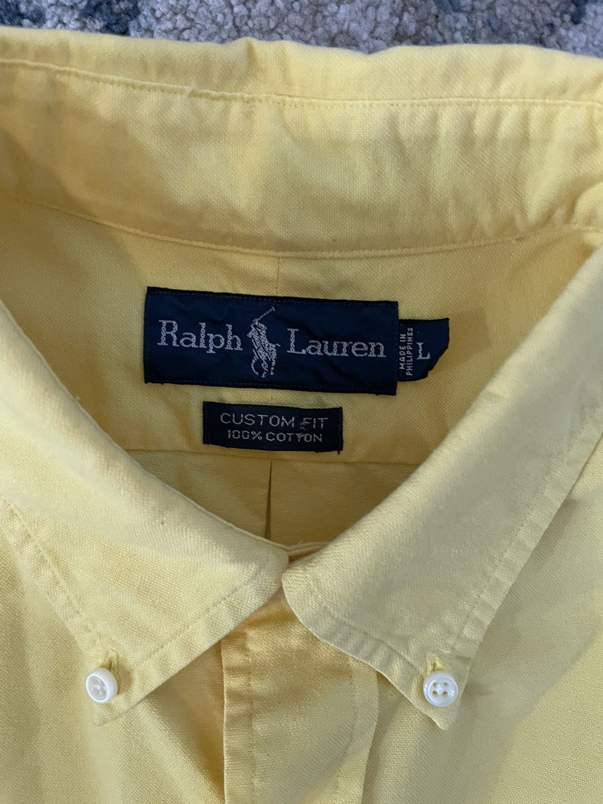 Polo Ralph Lauren × Vintage Garment Dyed Button Down Oxford Size US L / EU 52-54 / 3 - 3 Thumbnail