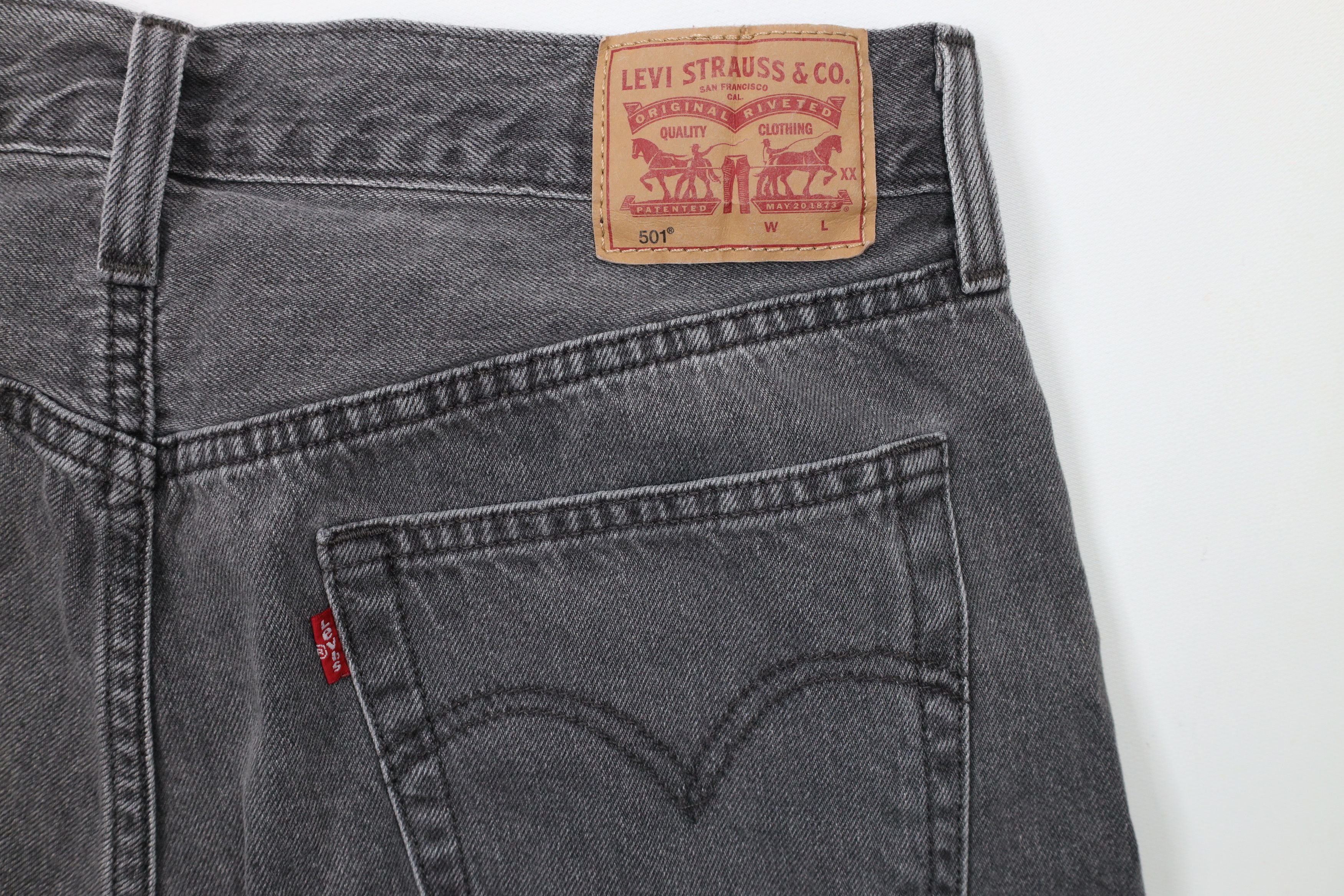 Levi's × Vintage Vintage Y2K Levis 501 Raw Hem Button Fly Original Fit Jeans Size 30" / US 8 / IT 44 - 12 Thumbnail