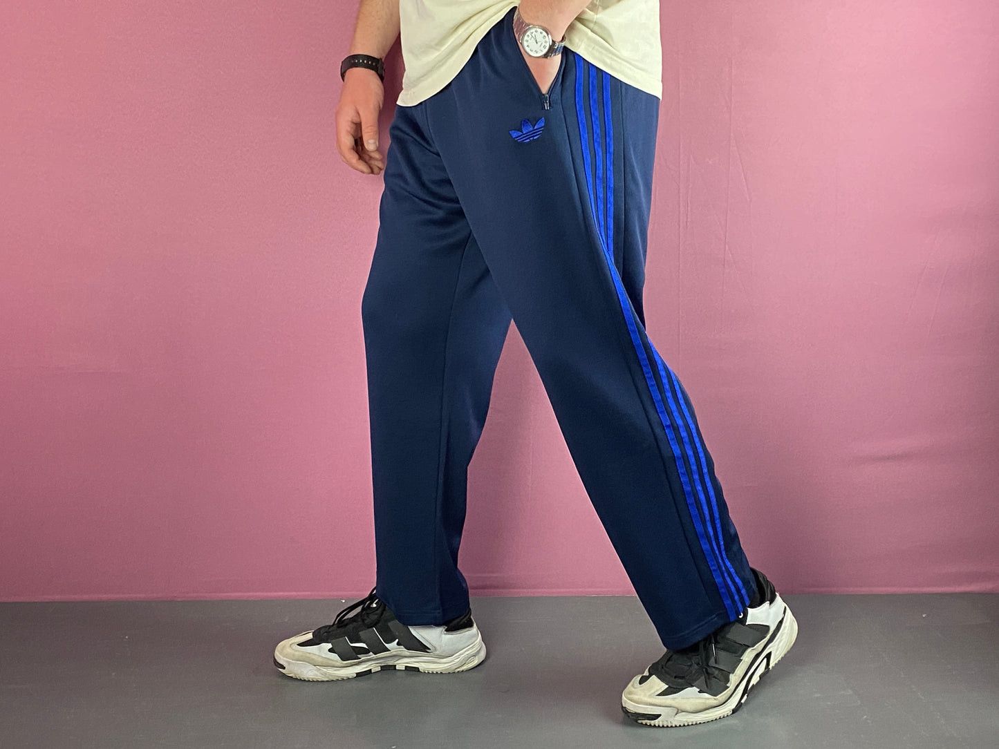 Adidas Adidas Originals Vintage Men's Striped Track Pants - XL Size US 38 / EU 54 - 2 Thumbnail