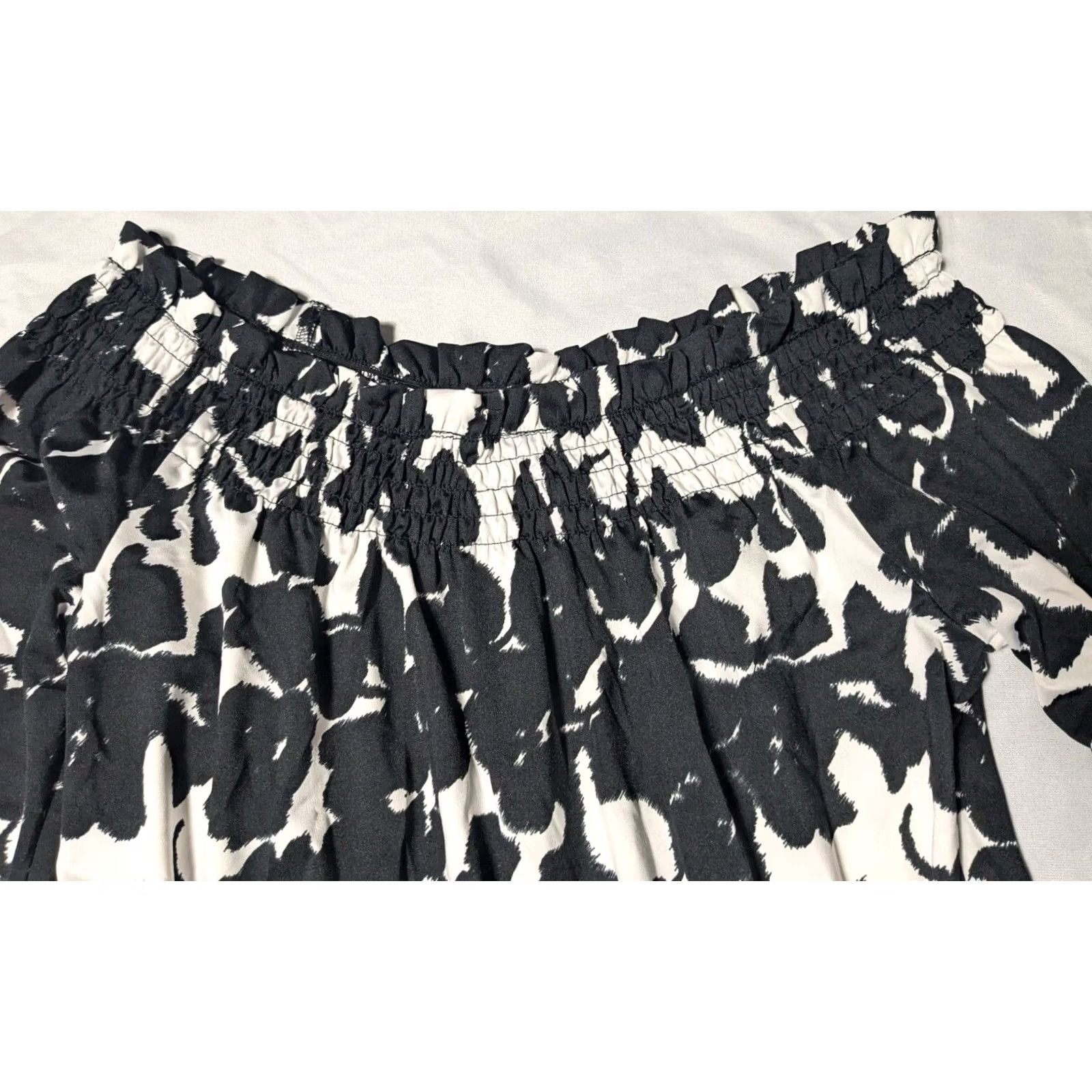 Vintage INC INTERNATIONAL CONCEPTS Women M Black White Floral Sheath Dress Size M / US 6-8 / IT 42-44 - 5 Thumbnail