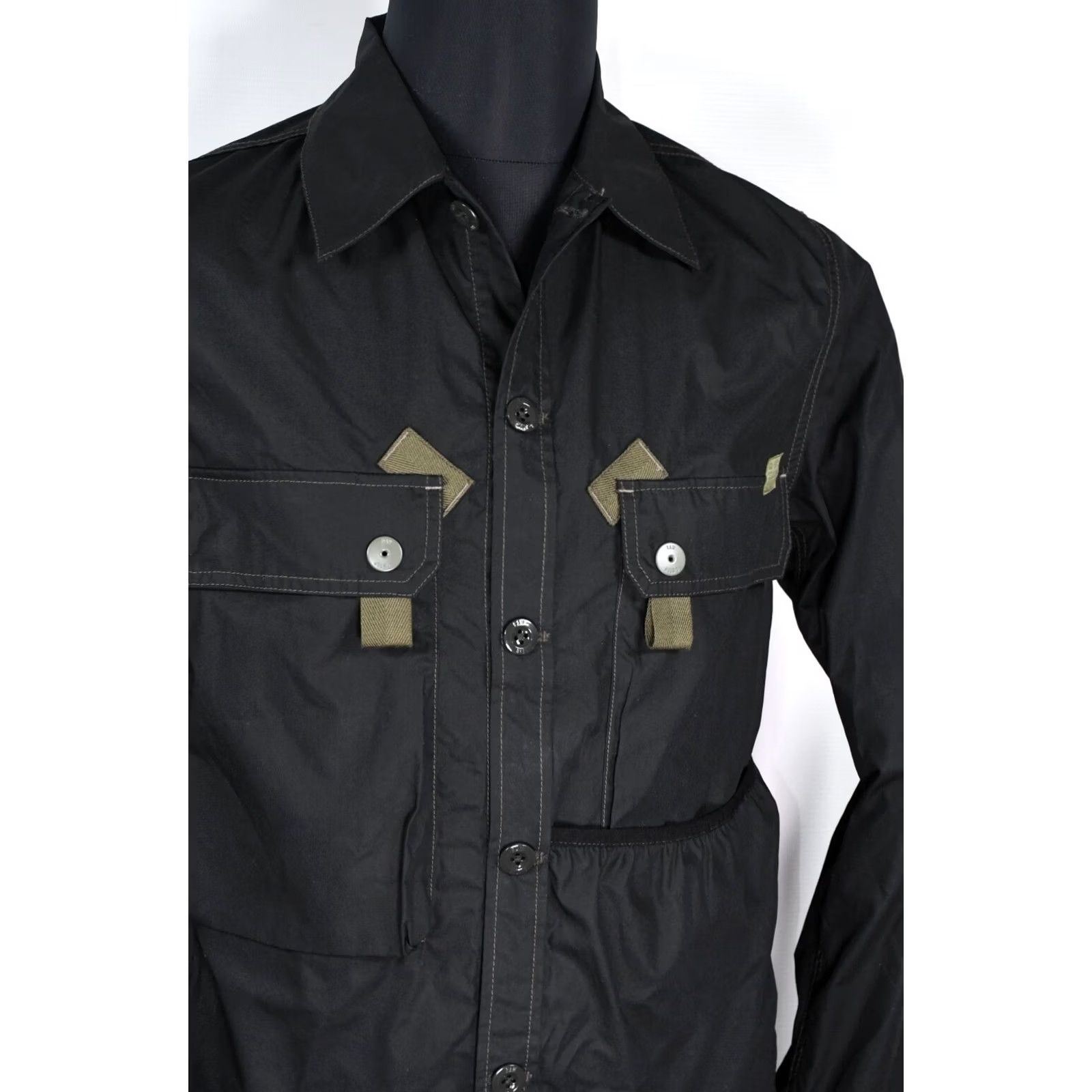 G-Star G-Star Raw Utility Poplin Indoor Jacket Black M Overshirt Pocket Jacket Mens Size US M / EU 48-50 / 2 - 5 Thumbnail