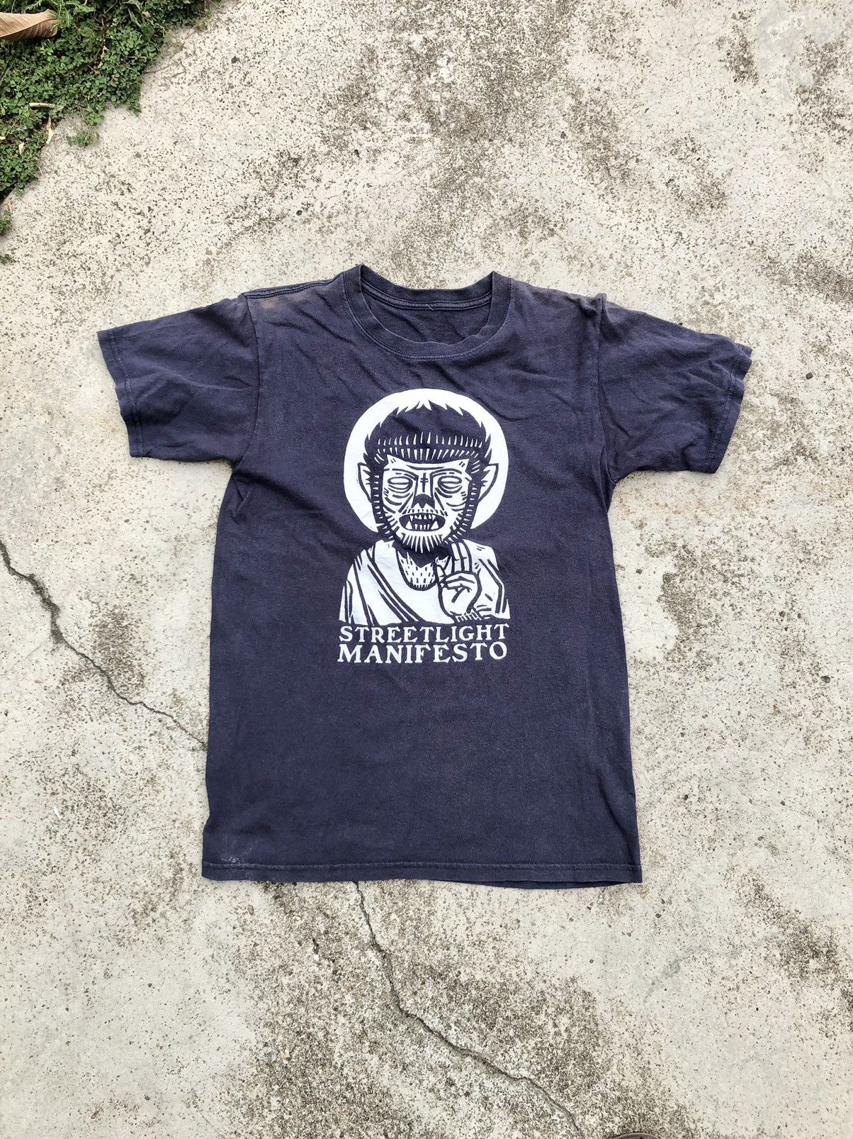 Band Tees STREETLIGHT MANIFESTO FADED BLUE BAND TEE Size US S / EU 44-46 / 1 - 1 Thumbnail