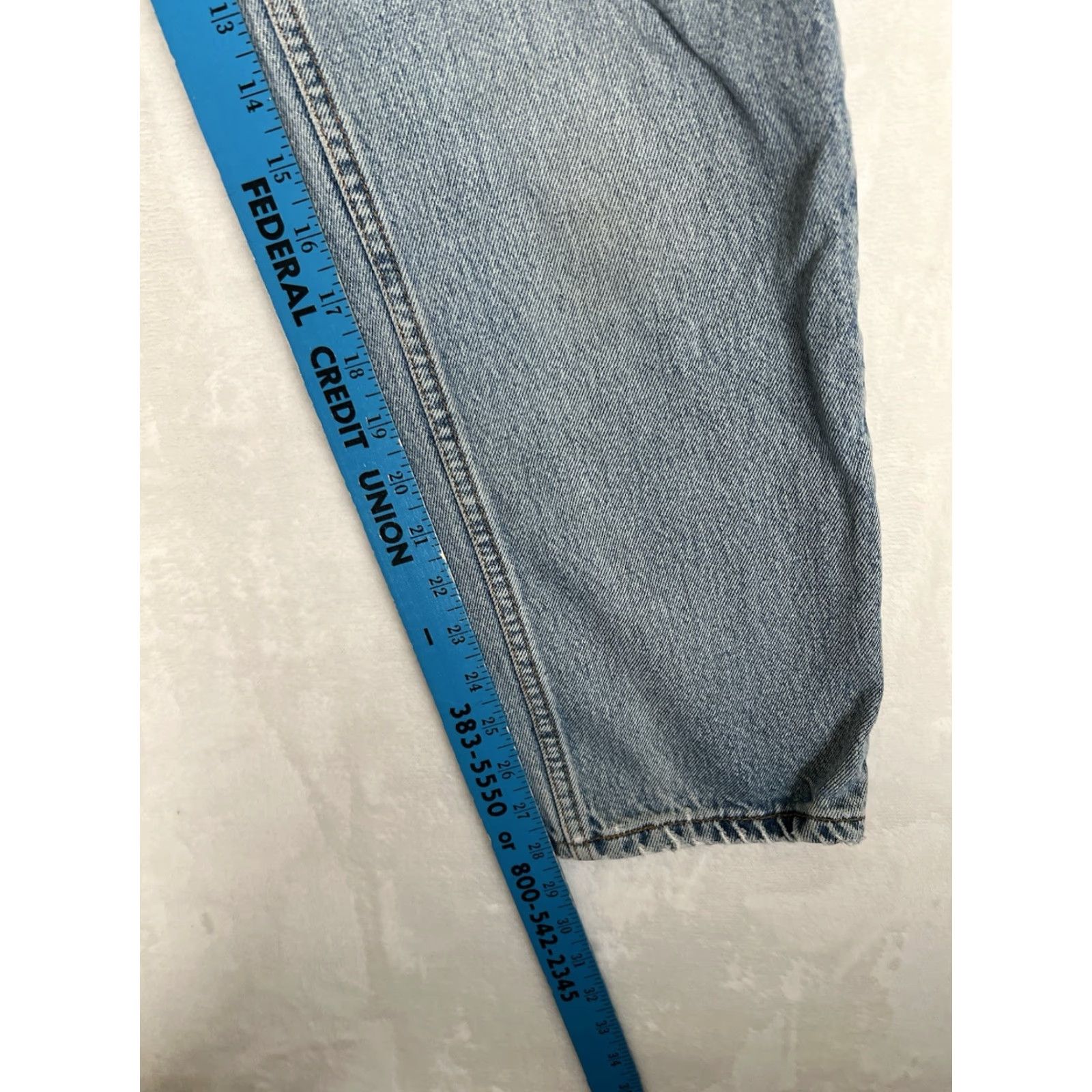 Levi's VINTAGE Levi’s 550 Jeans Woman Regular Size 10 28 in Inseam 5-Pocket Denim Blue 90s Patch Jeans Size 32" / US 10 / IT 46 - 5 Thumbnail