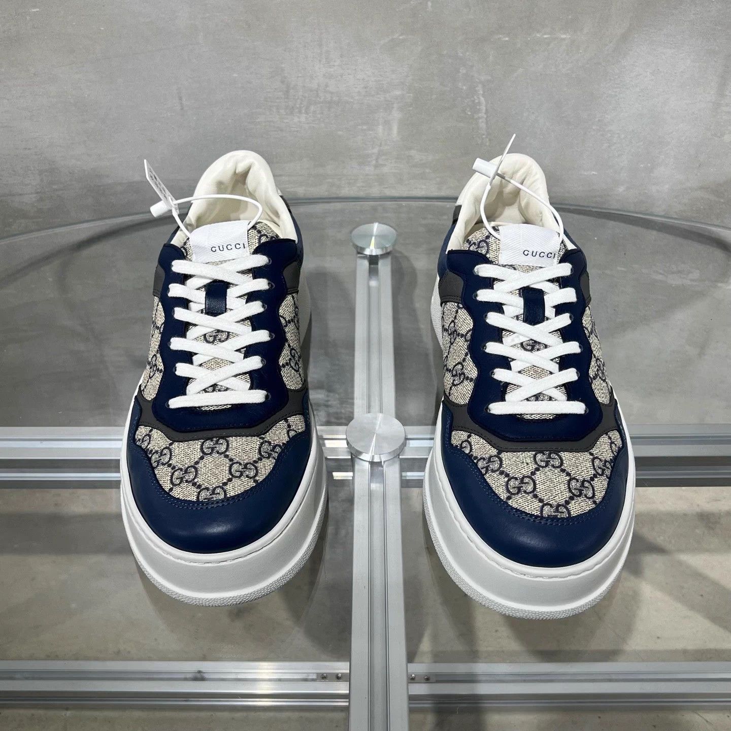 Gucci Gucci Chunky B GG white and blue 44 shoes Size US 11 / EU 44 - 1 Thumbnail