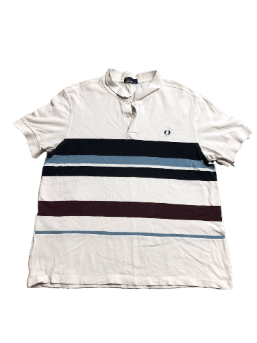 Fred Perry Vintage Fred Perry Classic Fit Striped Polo Size XXL Size US XXL / EU 58 / 5 - 1 Thumbnail