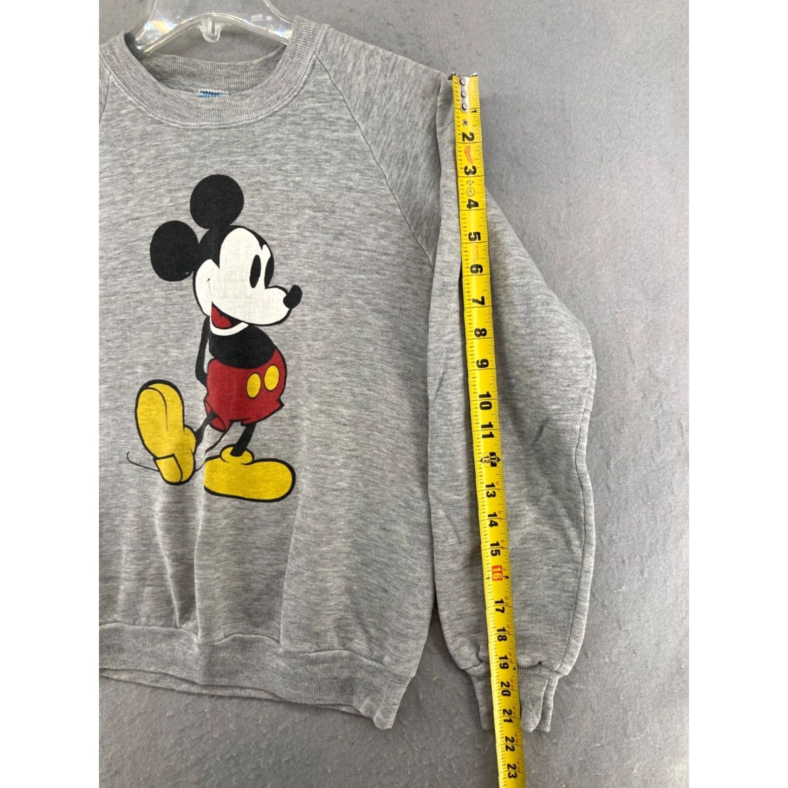 Disney Disney Mens Sweatshirt Medium Gray Mickey Mouse USA MADE Vintage Size US M / EU 48-50 / 2 - 4 Thumbnail