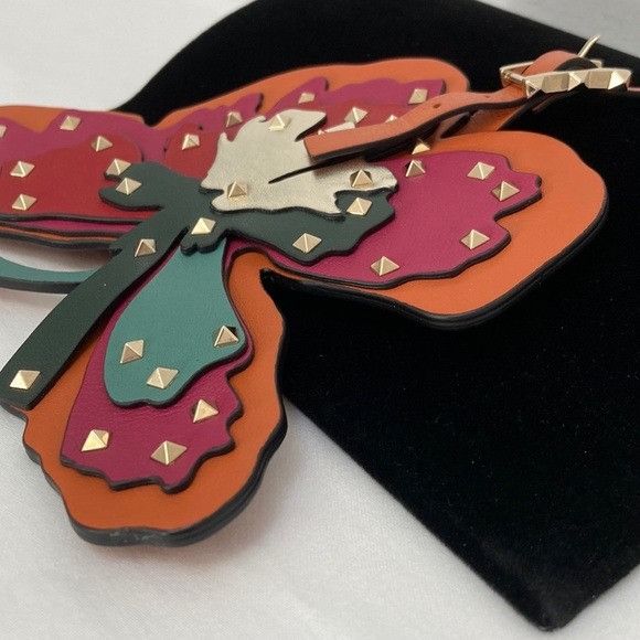 Valentino Valentino Rockstud Flower Key Ring Size ONE SIZE - 4 Thumbnail