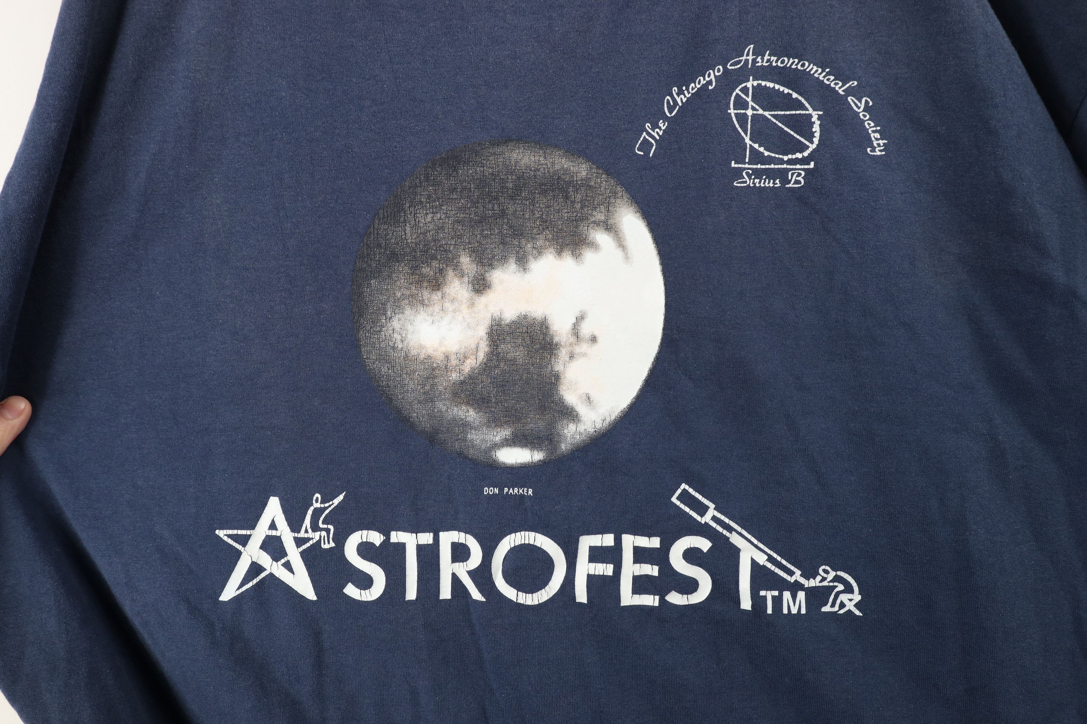 Vintage Vintage 90s Chicago Astronomical Society Astrofest T-Shirt Size US XXL / EU 58 / 5 - 4 Thumbnail