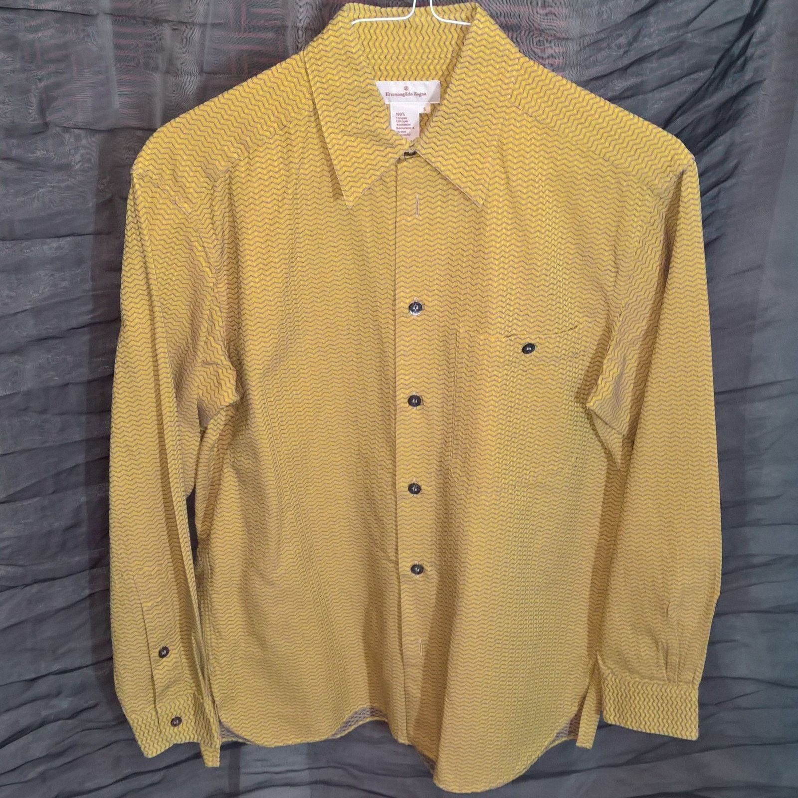 Ermenegildo Zegna Vintage Men's Zenga Oversize dress Shirt Sz S Size US S / EU 44-46 / 1 - 16 Thumbnail