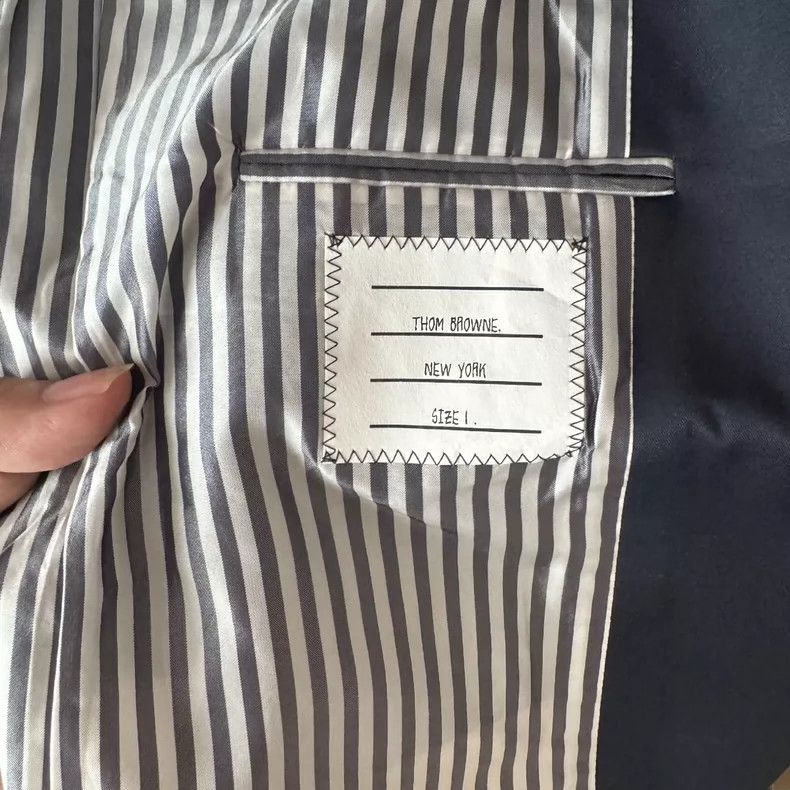 Thom Browne Thom Browne Deep blue gold buttoned trench coat Size US S / EU 44-46 / 1 - 4 Thumbnail