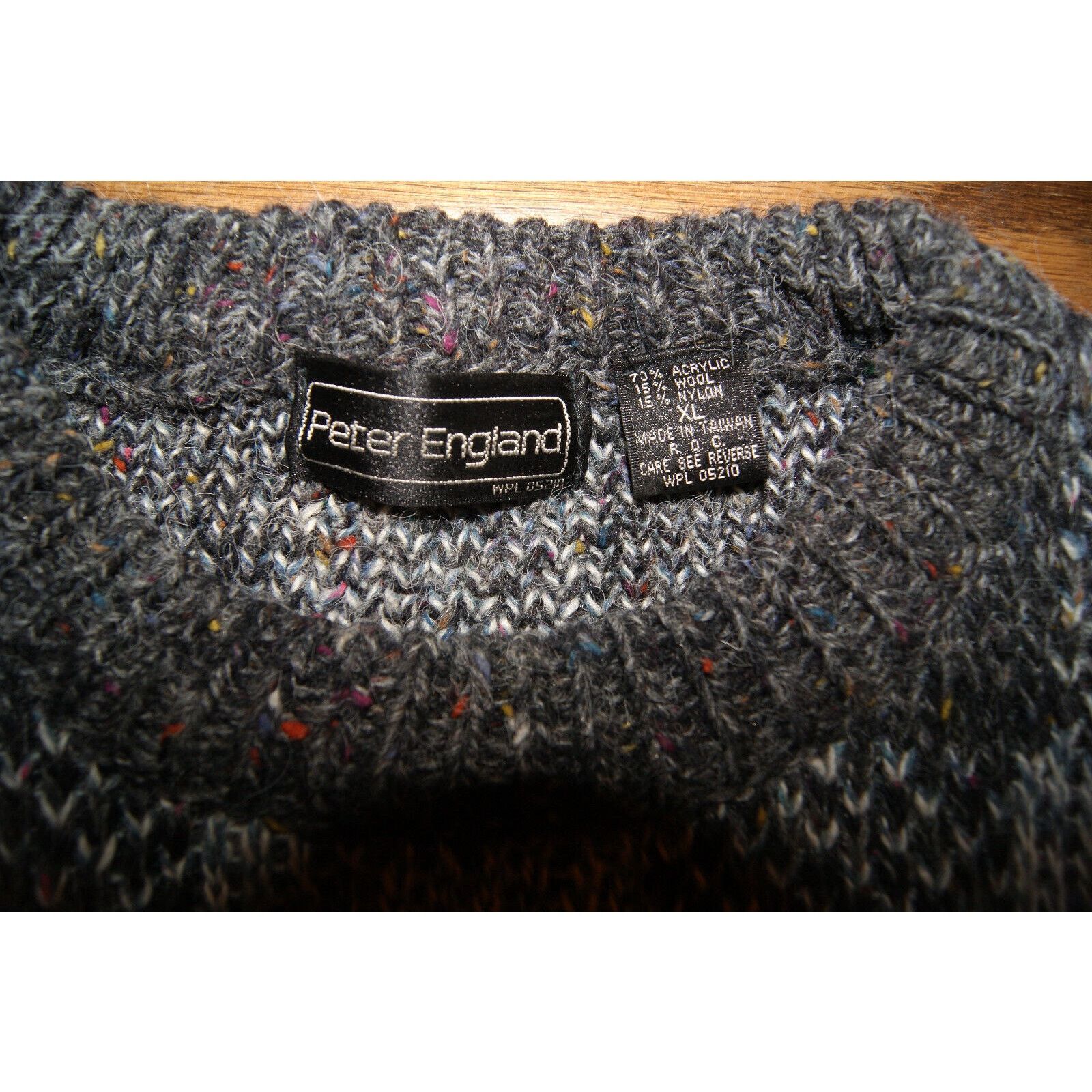 Other VTG Grandpa Sweater Mens XL Wool Blend Gray Black Chunky Size US XL / EU 56 / 4 - 2 Thumbnail