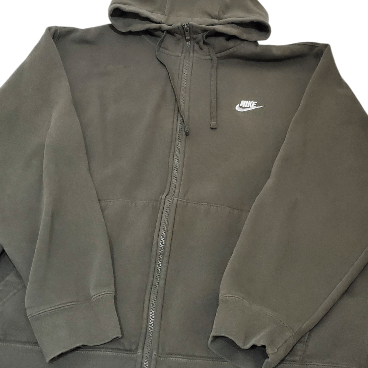 Nike Nike Fleece Jacket Olive Green Size US XXL / EU 58 / 5 - 2 Thumbnail