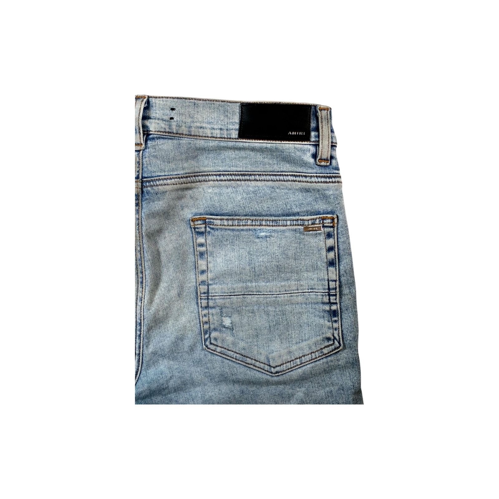 Amiri Amiri Art Patch Thrasher Light Wash Jeans Size US 32 / EU 48 - 3 Thumbnail