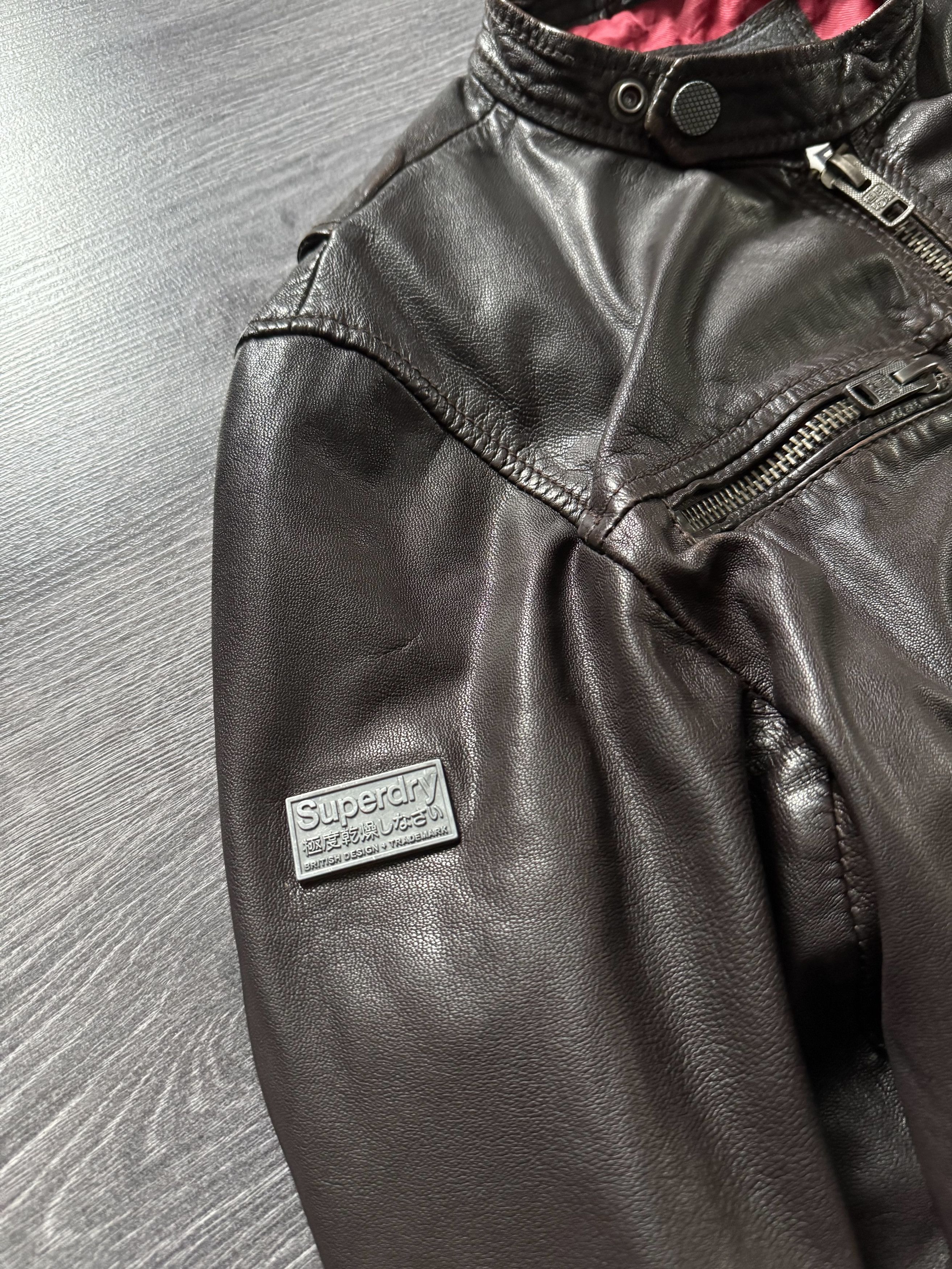 G-Star × Superdry × Vintage Vintage Superdry Japan Biker Racing Leather Jacket Size US M / EU 48-50 / 2 - 6 Thumbnail