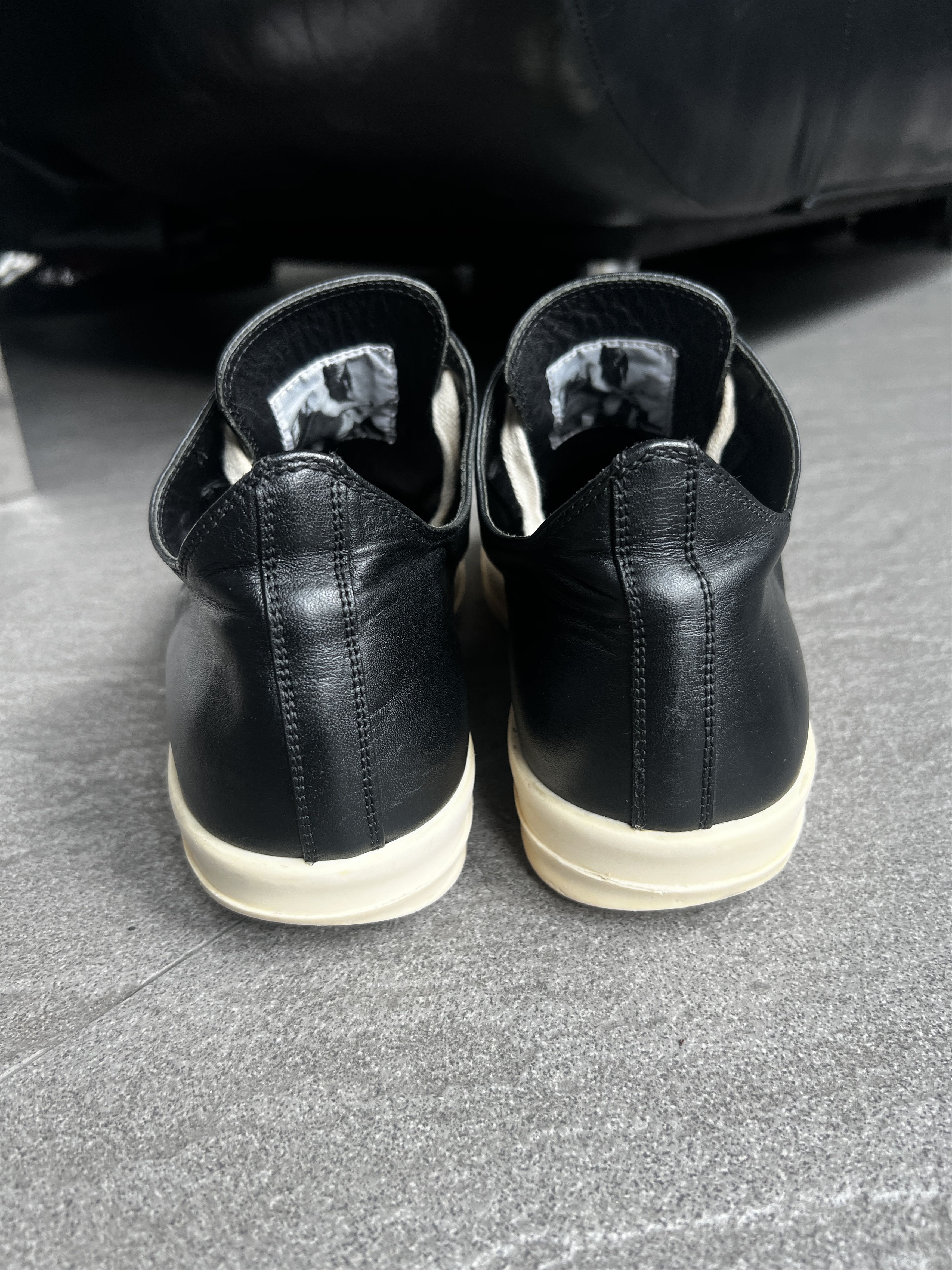 Rick Owens Rick Owens Leather Low Ramones Sneakers EU41.5 Size US 8.5 / EU 41-42 - 5 Thumbnail