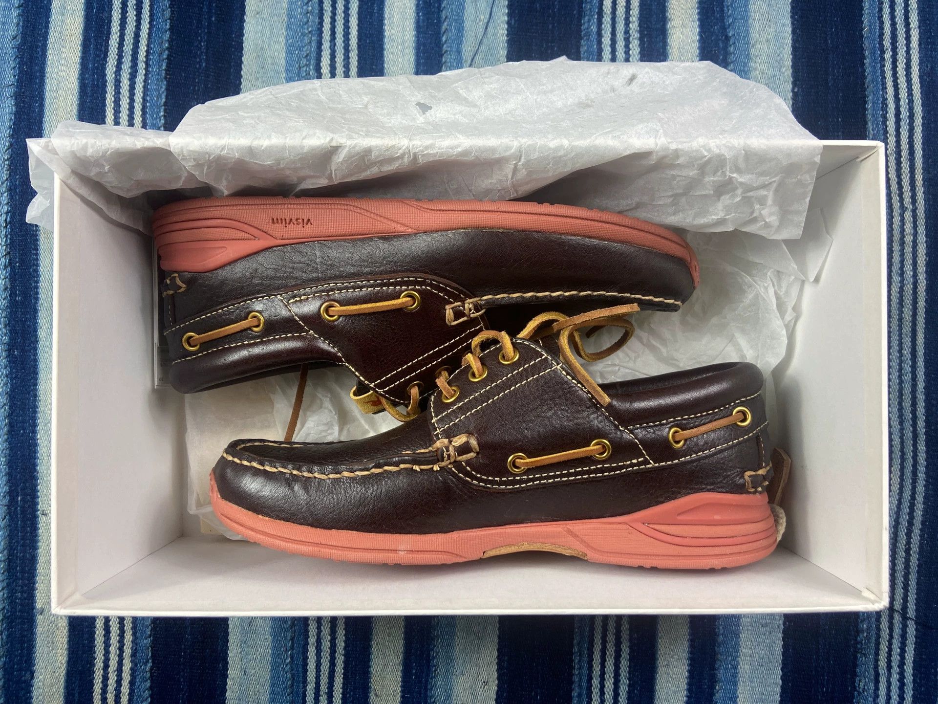 Visvim VISVIM 14AW AMERICANA DECK-FOLK low-top deck M9 DK.BROWN Size US 9 / EU 42 - 1 Thumbnail