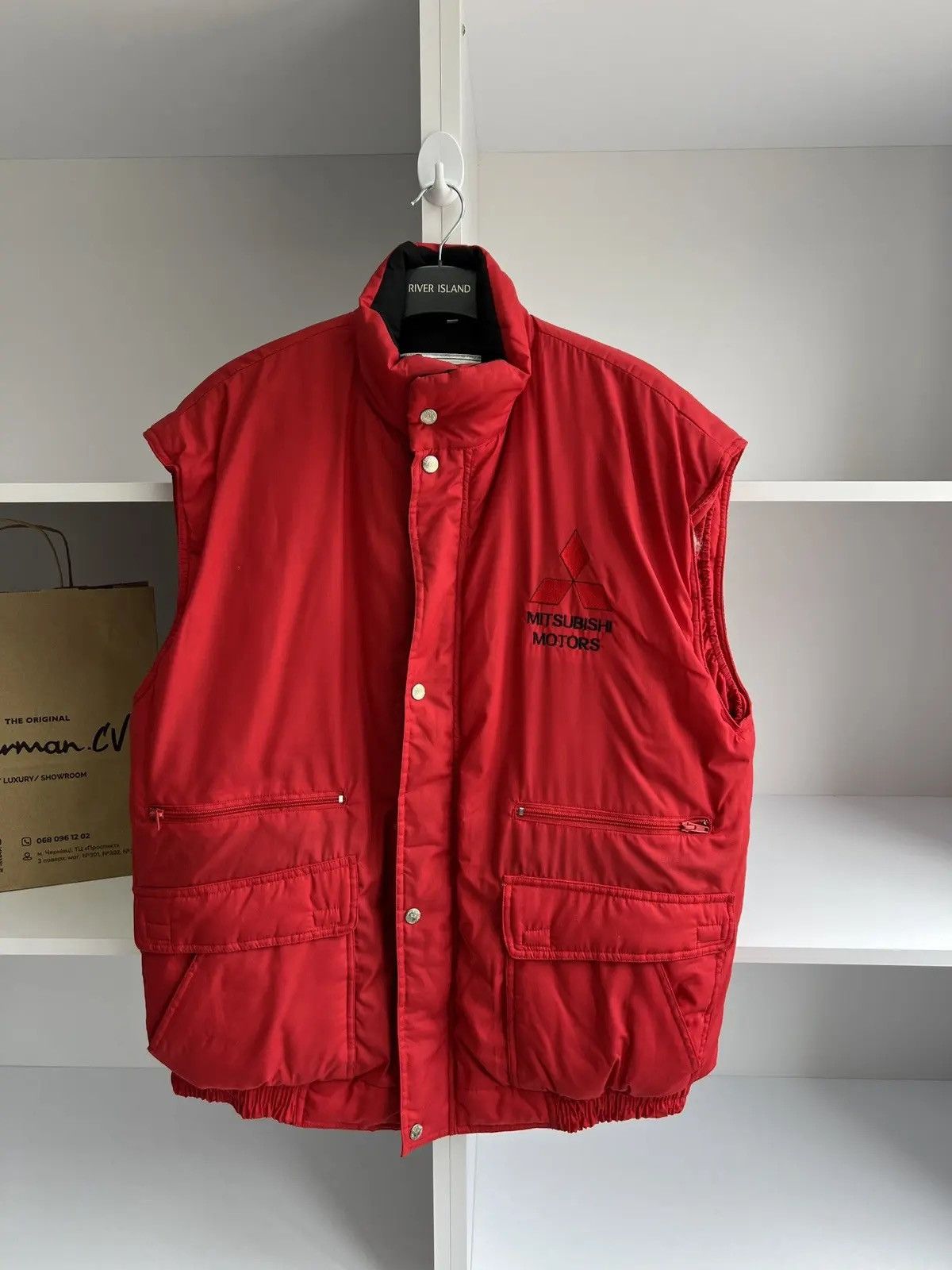 Vintage Vintage Mitsubishi Motors Racing Vest Size US L / EU 52-54 / 3 - 4 Thumbnail