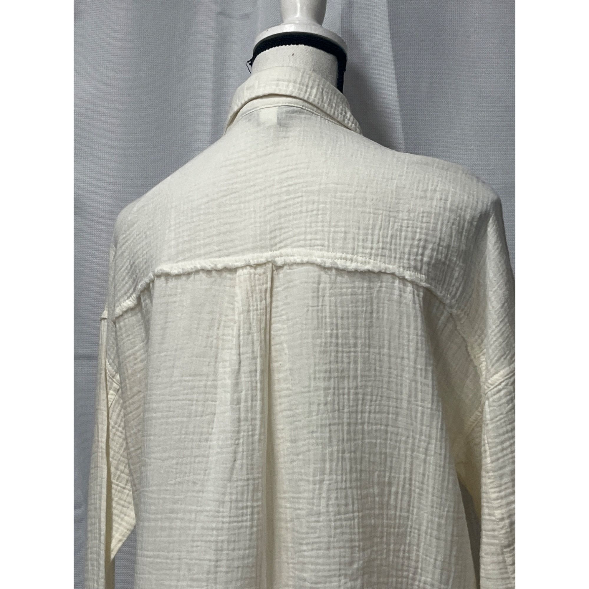 UNIONBAY Supplies by UNIONBAY Crinkle Gauze Button Front Shirt Jacket Size M / US 6-8 / IT 42-44 - 8 Thumbnail