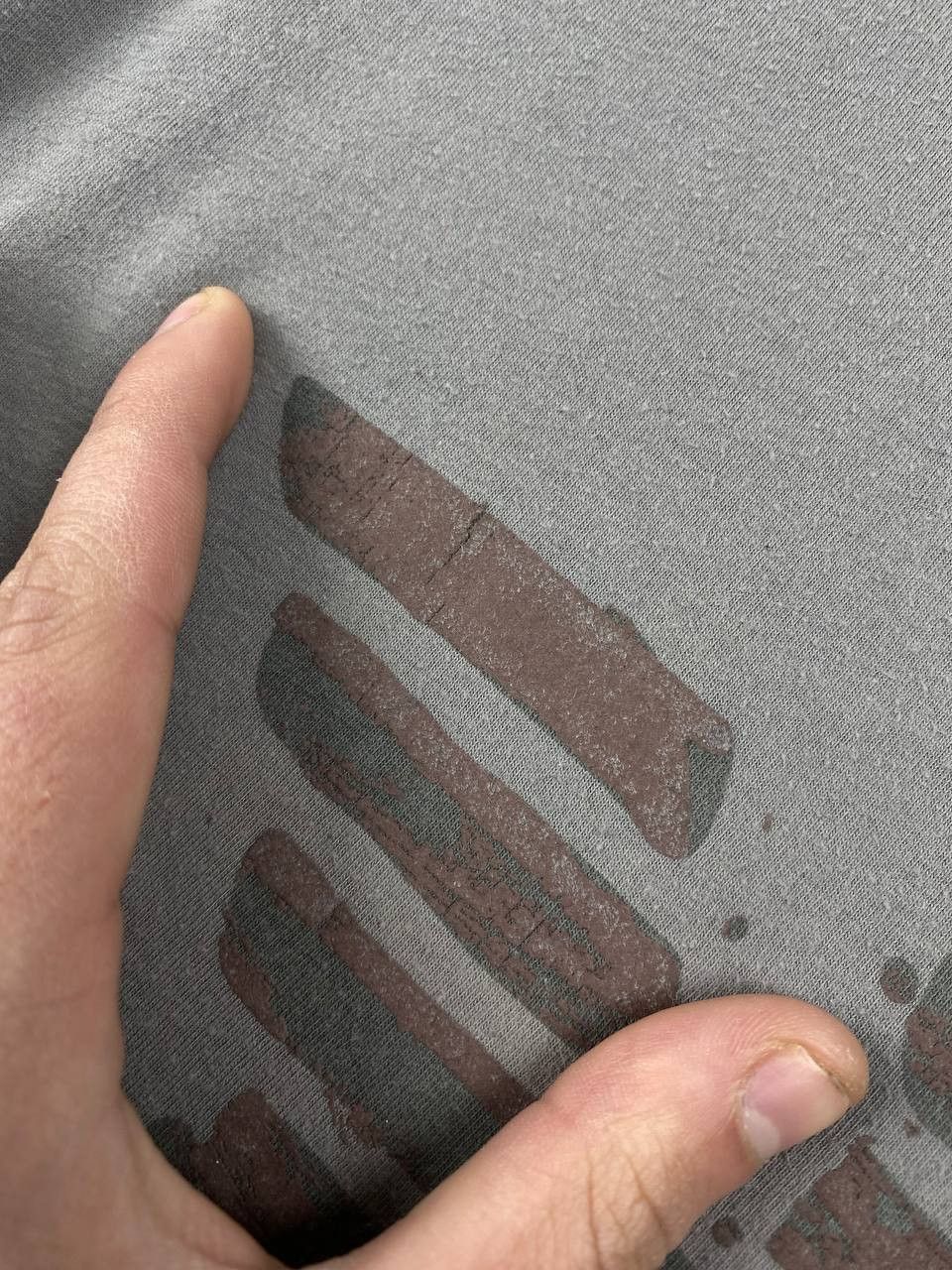 Armani Armani Jeans T Shirt Big Logo Men Size XL Gray Size US XL / EU 56 / 4 - 6 Thumbnail