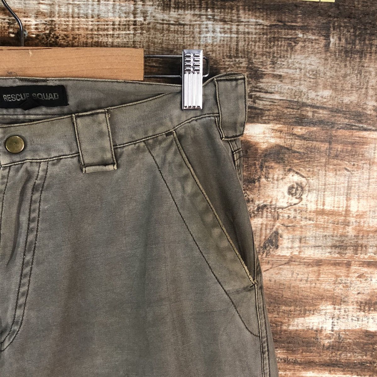 Japanese Brand DL Rescue World Gray Cargo Multipocket Pants #C666 Size US 27 - 8 Thumbnail