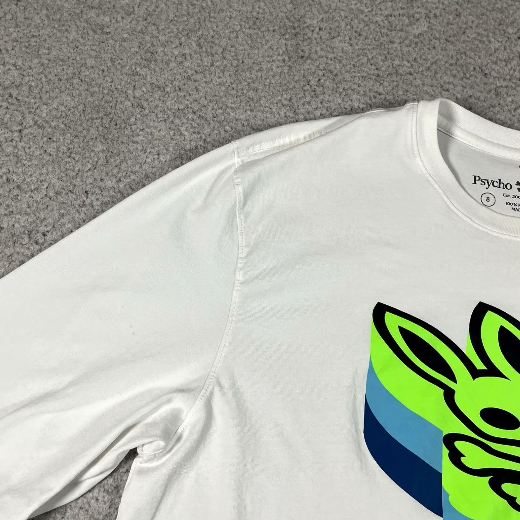 Psycho Bunny Psycho Bunny Shirt Mens 2XL White Long Sleeve Graphic Pima Cotton Logo Size US XXL / EU 58 / 5 - 2 Thumbnail