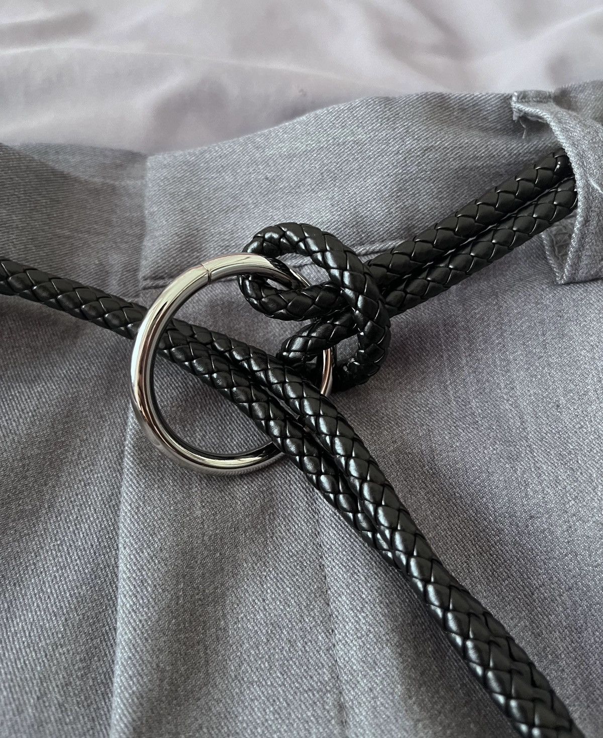 Japanese Brand × Vintage Cleanfit retro o-ring buckle woven rope belt aesthetic Size ONE SIZE - 4 Thumbnail
