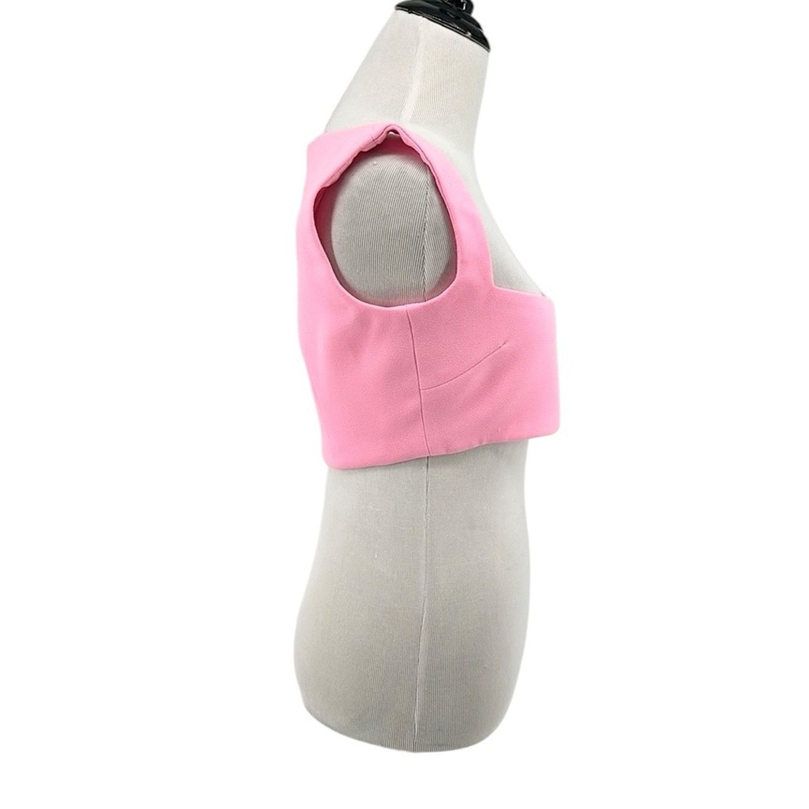 Alex Perry Alex Perry Rae Stretch Crepe Crop Tank Top Pink US Size 4 Size S / US 4 / IT 40 - 6 Thumbnail