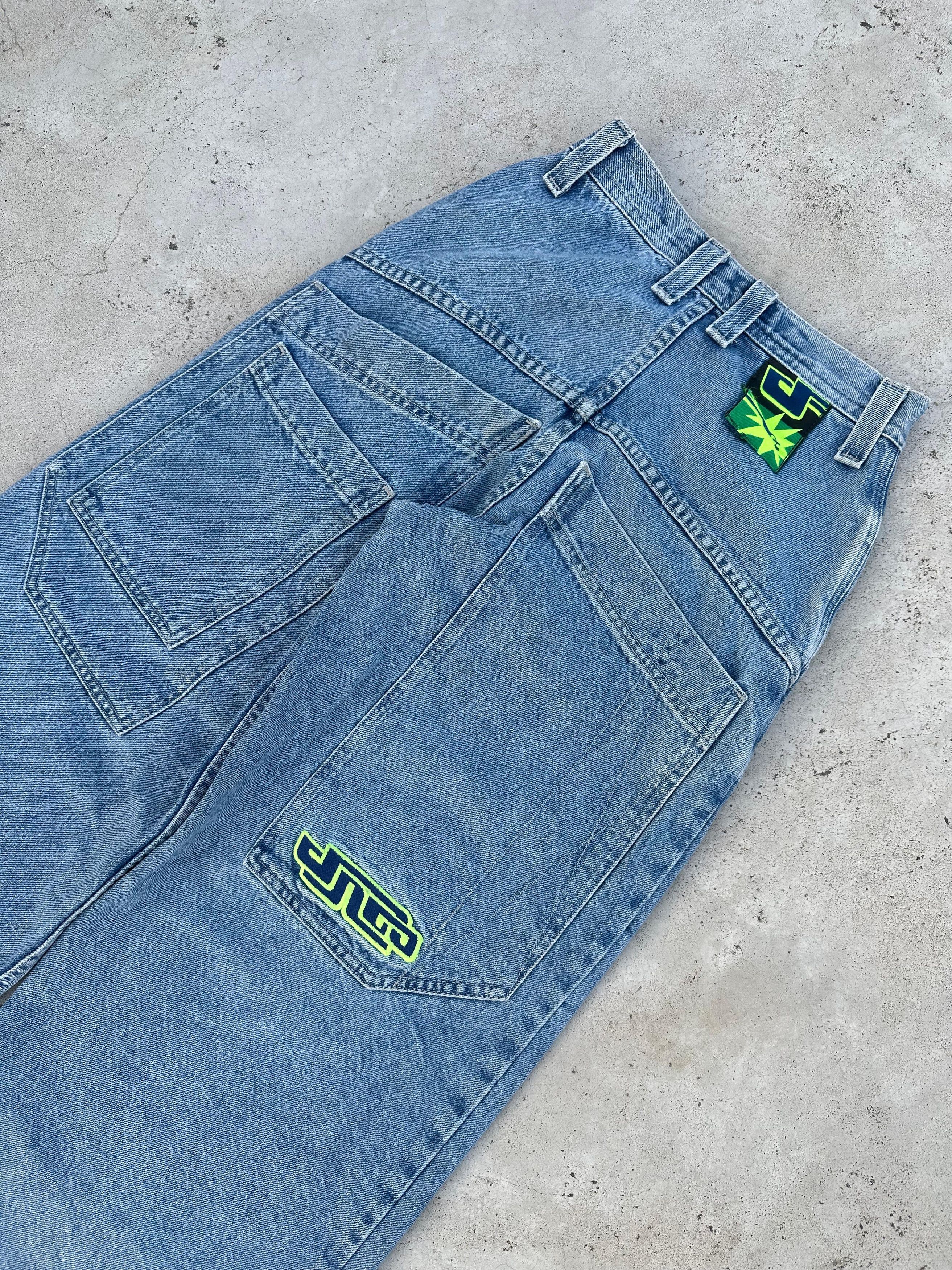JNCO 90's Rare💥Vintage Jnco Powersurges wide leg baggy 27×30 Size US 27 - 2 Thumbnail