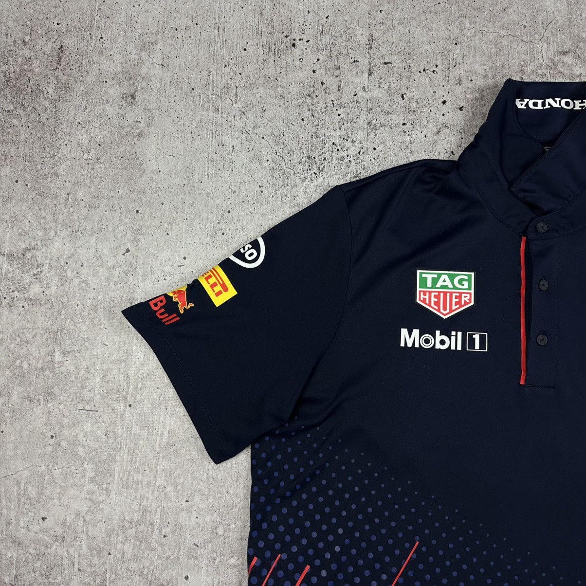 Puma Vintage Puma Honda Racing Red Bull Polo Jerseu Size US L / EU 52-54 / 3 - 5 Thumbnail