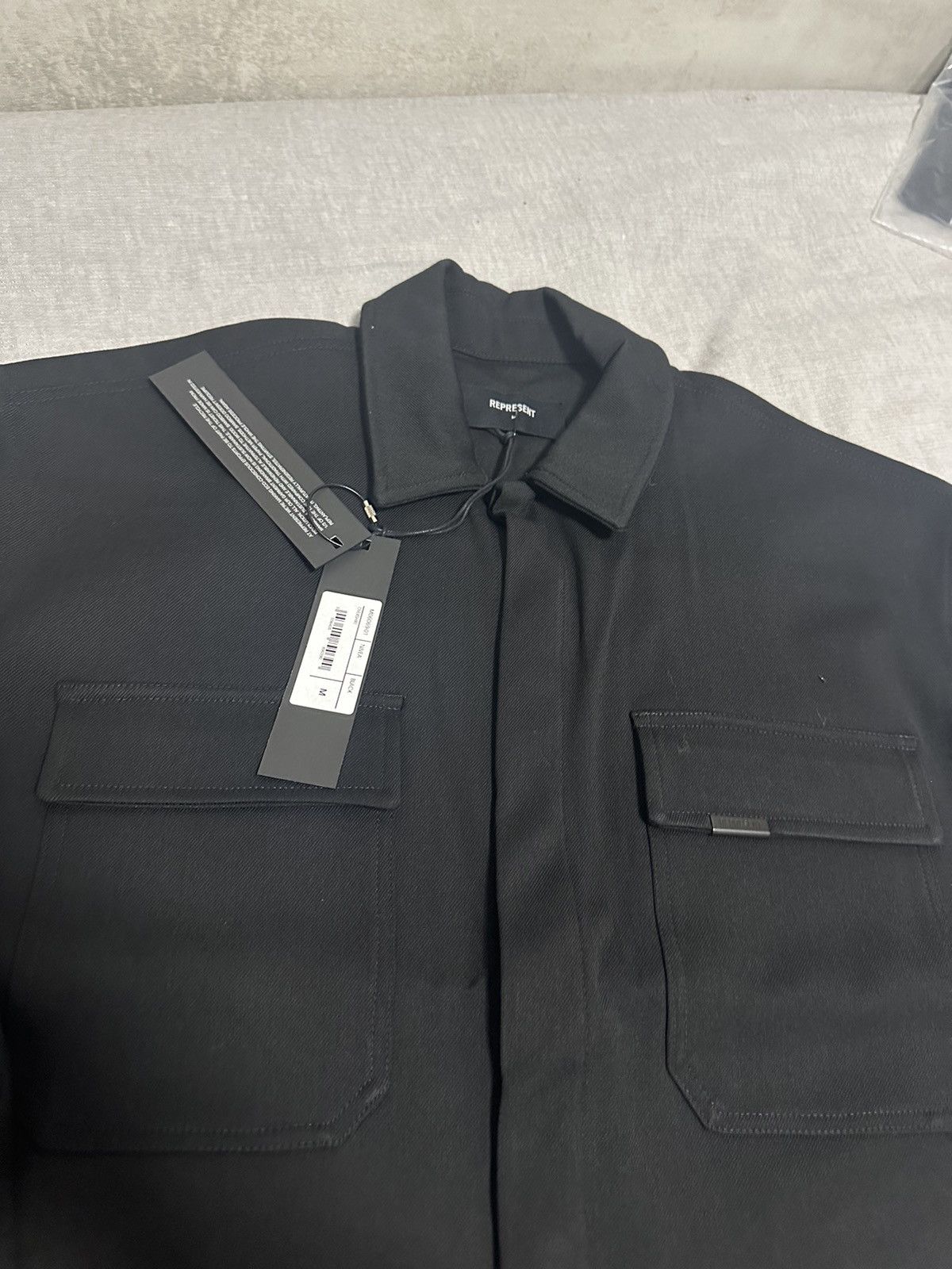 Represent Clo. Represent Work Shirt Black Size US M / EU 48-50 / 2 - 2 Thumbnail