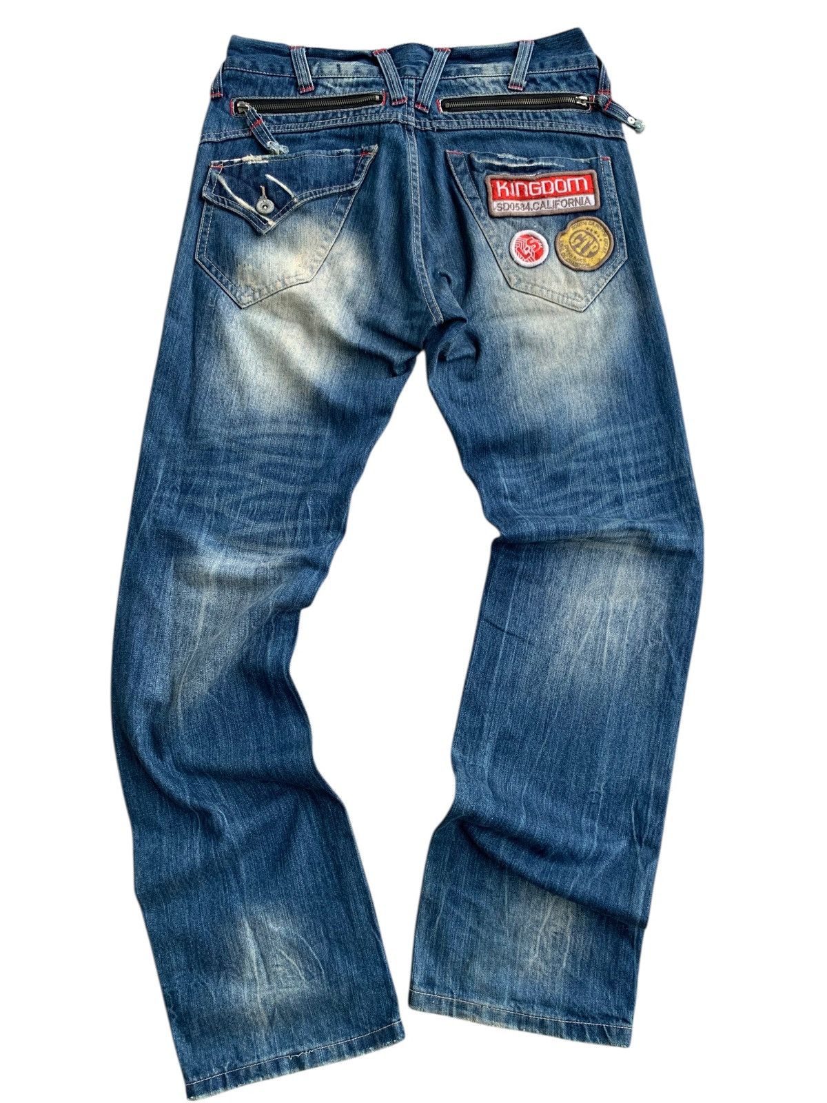 If Six Was Nine Vintage Lucky Store Patches Avant Garde Jeans 🇯🇵 Size US 34 / EU 50 - 17 Thumbnail