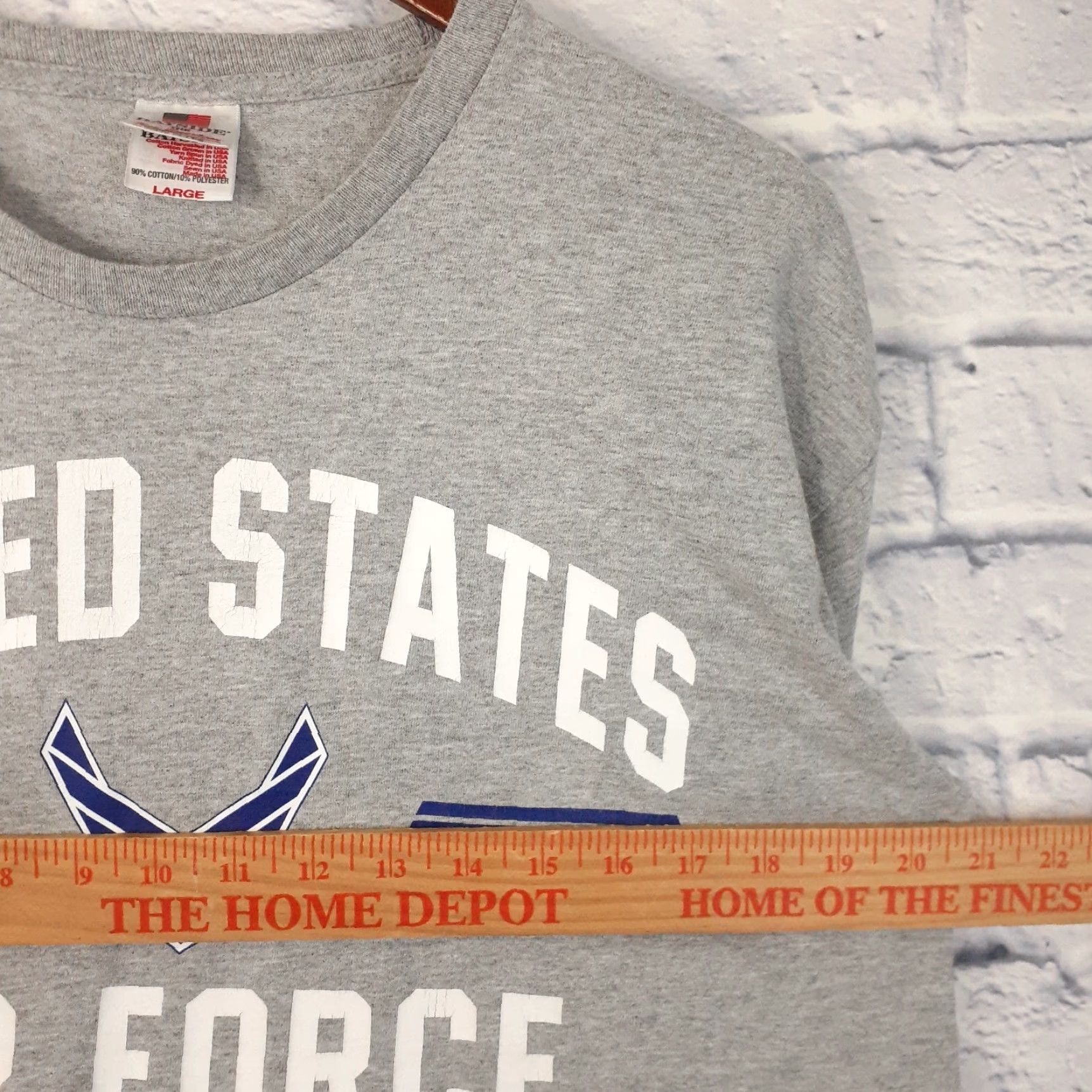 Vintage VINTAGE Bayside United States Air Force Short Sleeve T Shirt Mens Small Gray Crew Neck Military USA Shirt Size US S / EU 44-46 / 1 - 7 Thumbnail