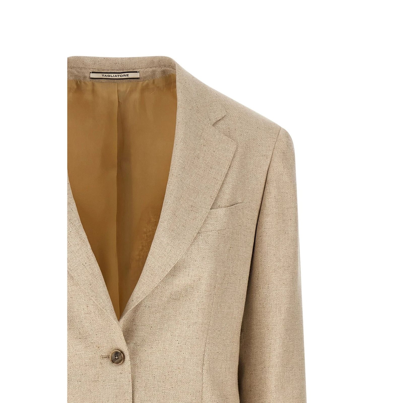Tagliatore TAGLIATORE Cecily Beige Silk Blazer Jacket New & Authentic ( Size S / US 4 / IT 40 - 3 Thumbnail
