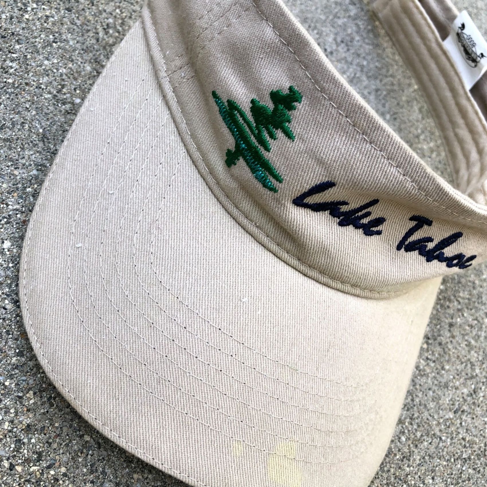 Vintage VTG 90s Elevation 8000 Lake Tahoe Visor Hat Men's One Size Beige Adjustable Cap Size ONE SIZE - 2 Thumbnail