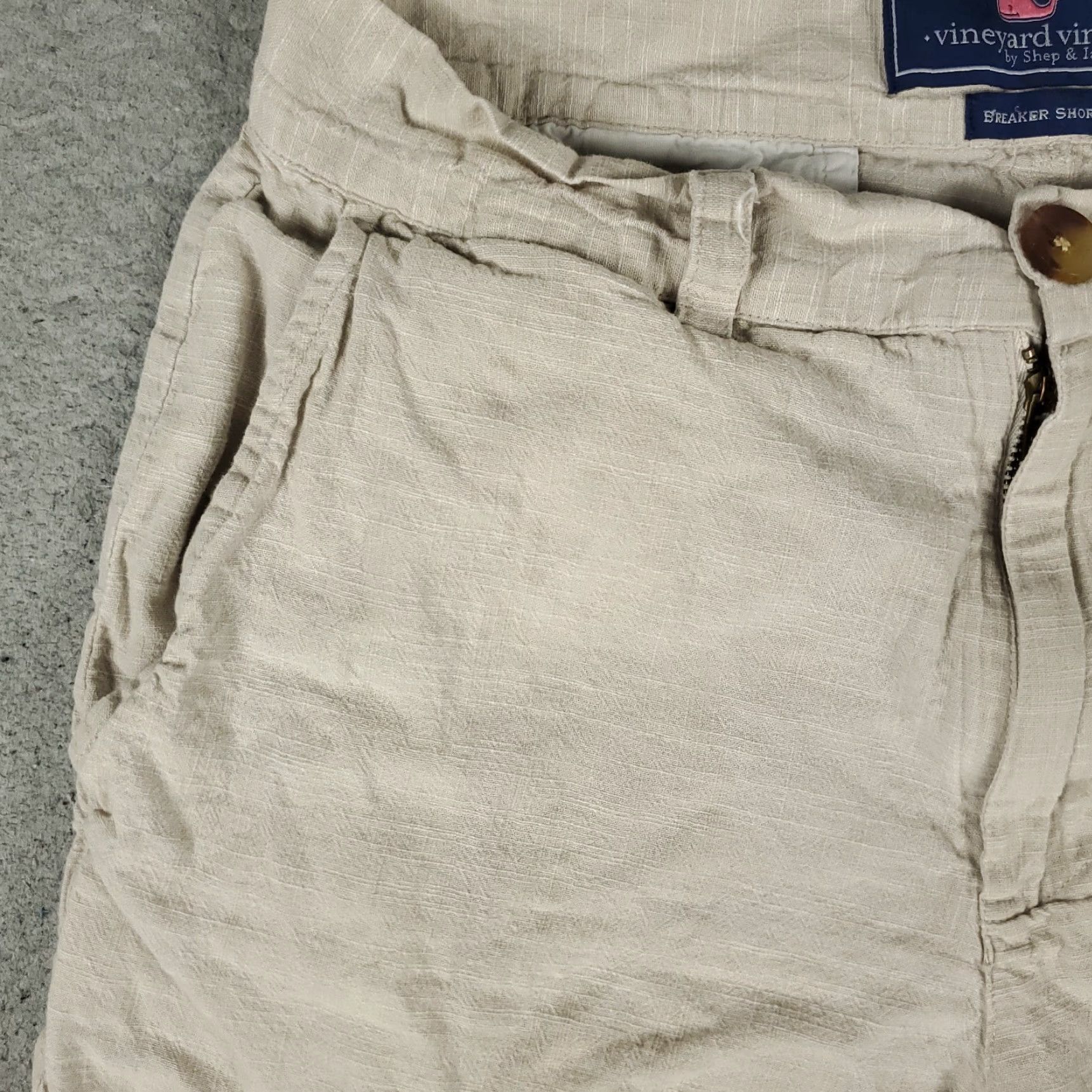 Vineyard Vines VINTAGE Vineyard Vines Shorts Mens Size 28 Chino Flat Front Casual Beige Cotton Summer Size US 28 / EU 44 - 2 Thumbnail
