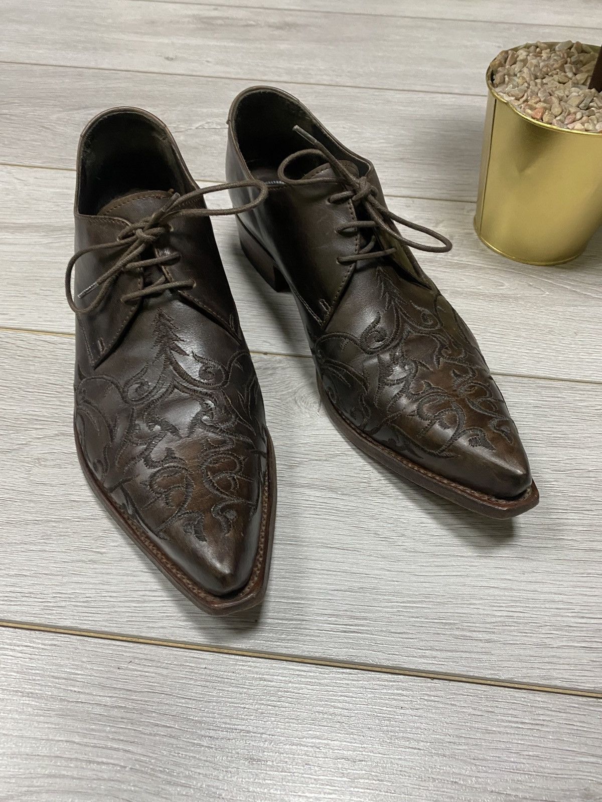 Sendra Sendra vintage patterns western leather boots shoes cowboy Size US 12.5 / EU 45-46 - 5 Thumbnail